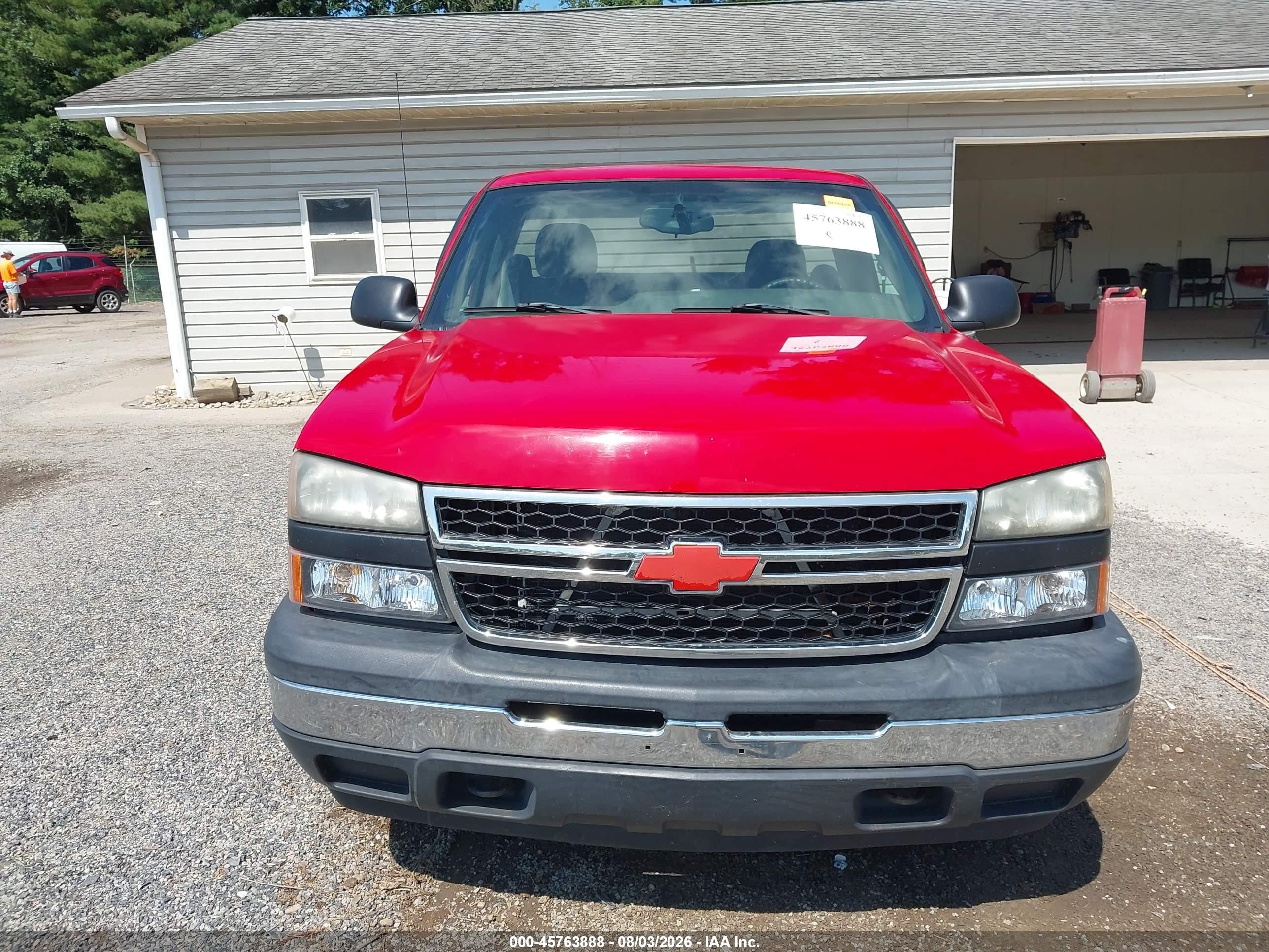 2007 Chevrolet Silverado 1500 Classic Work Truck Red vin: 3GCEK14X17G214188