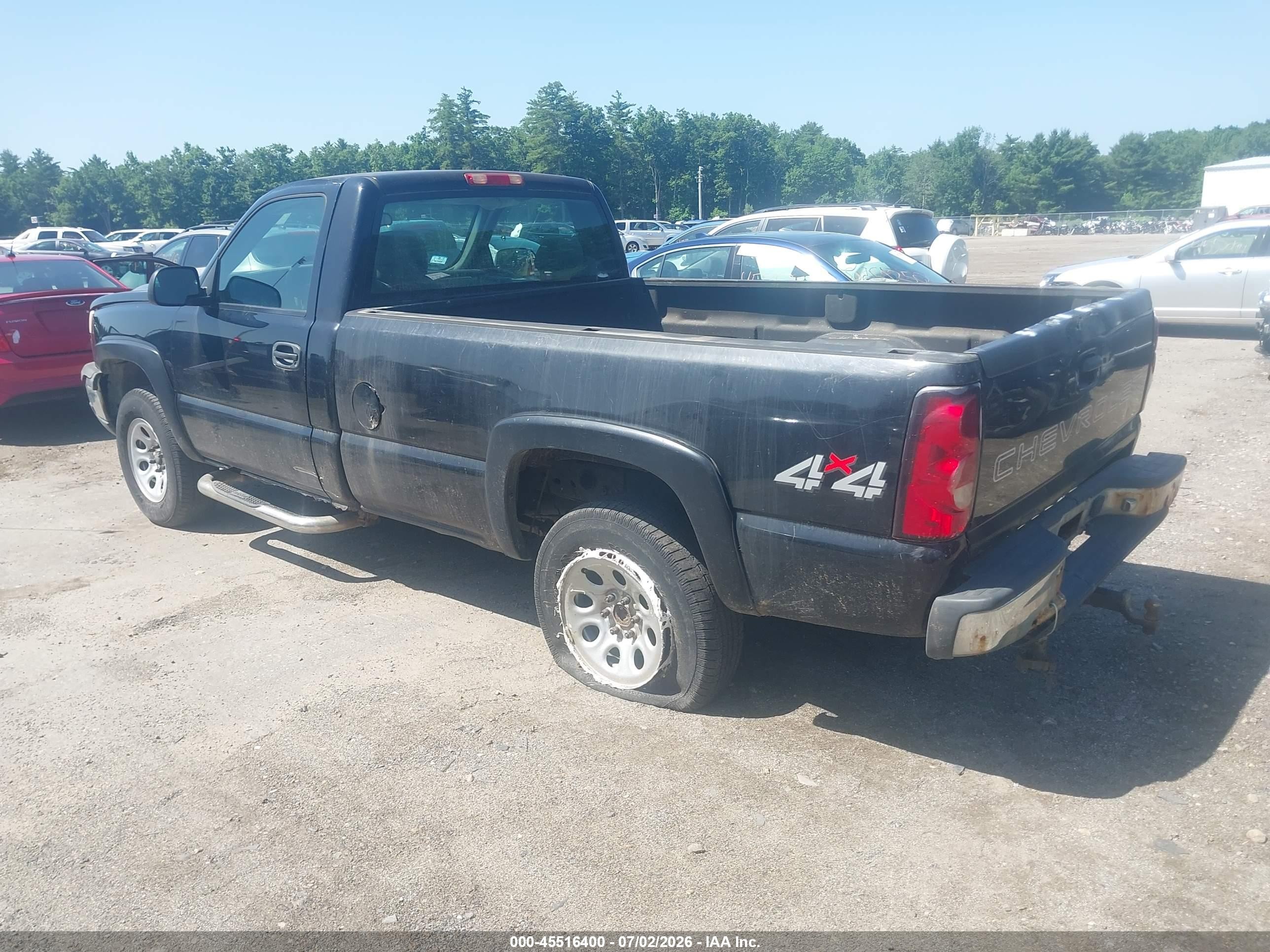2007 Chevrolet Silverado 1500 Classic Work Truck Black vin: 3GCEK14X47G249789