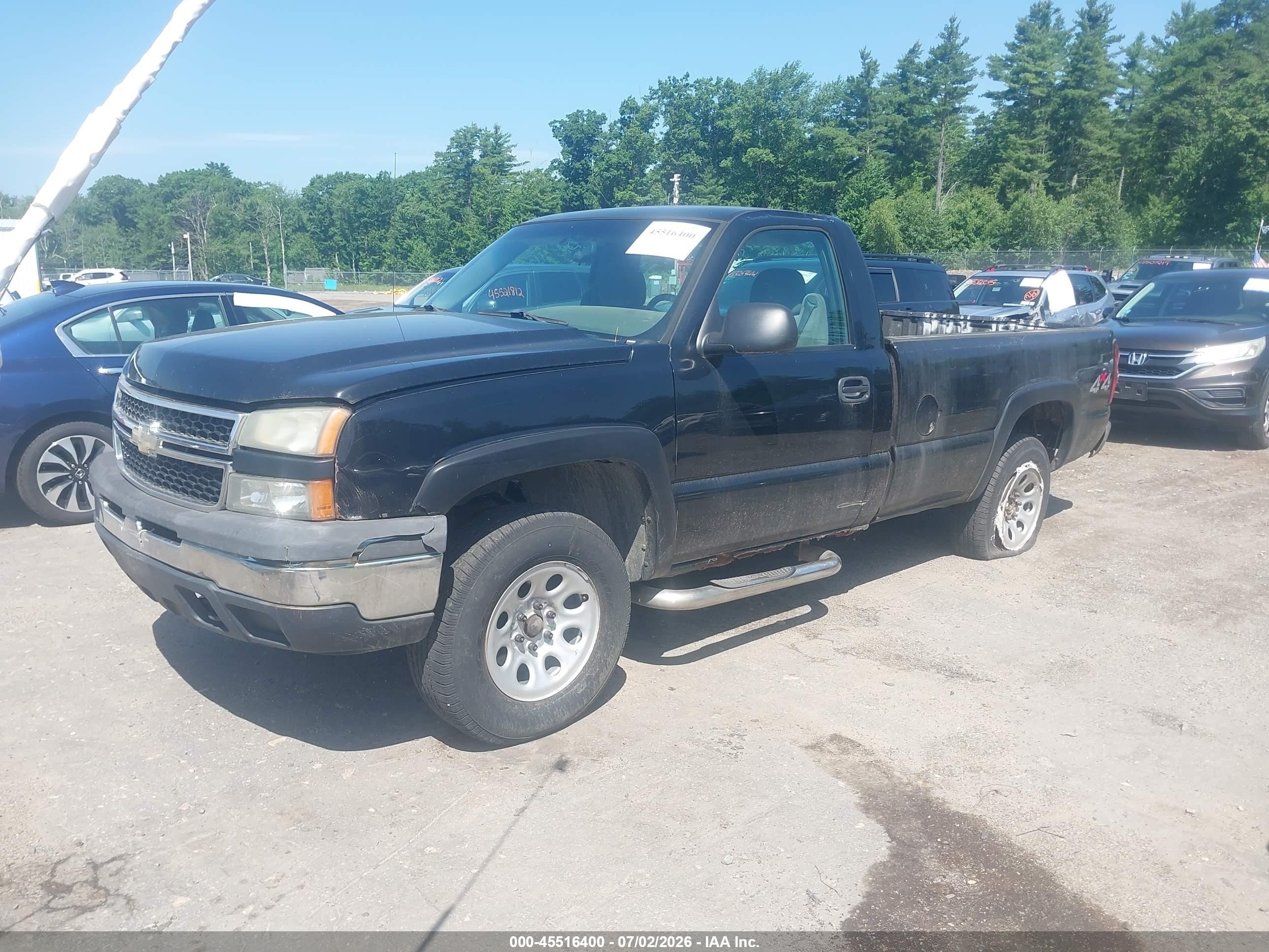 2007 Chevrolet Silverado 1500 Classic Work Truck Black vin: 3GCEK14X47G249789