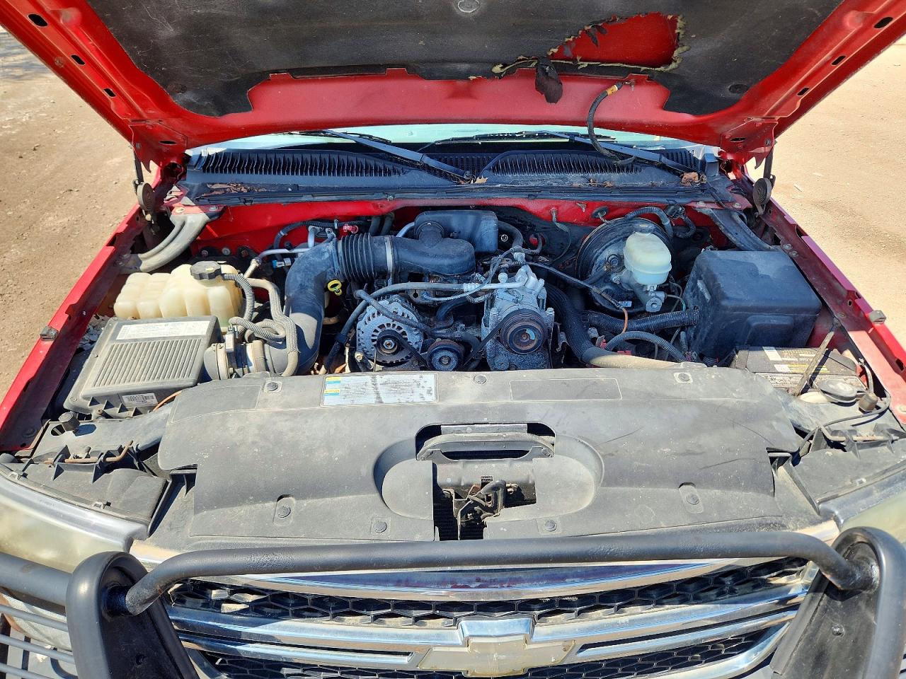 2006 Chevrolet Silverado K1500 Red vin: 3GCEK14X96G234168