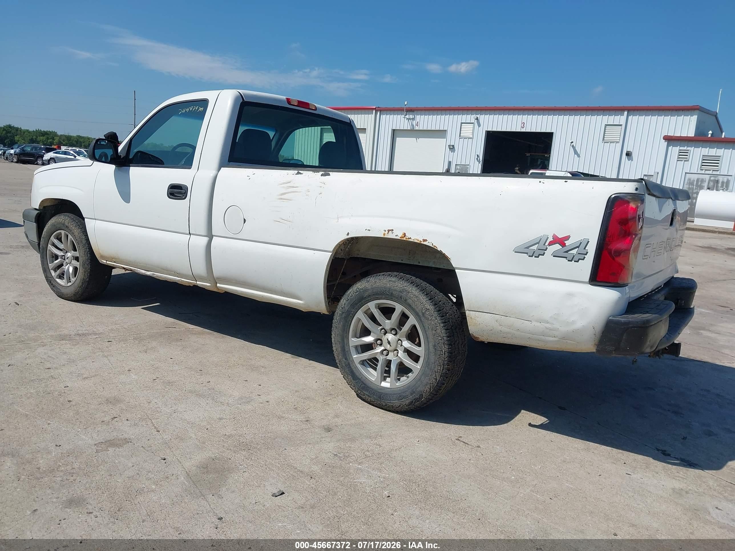 2006 Chevrolet Silverado 1500 Work Truck White vin: 3GCEK14Z96G198337