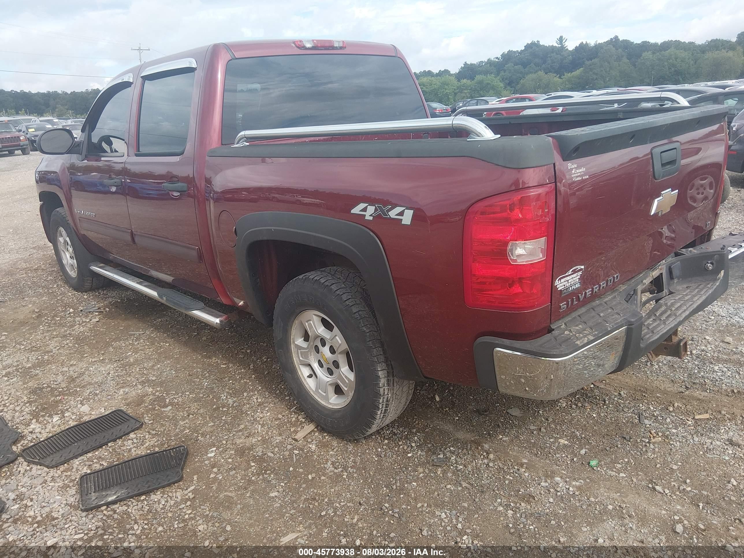 2009 Chevrolet Silverado 1500 Lt Red vin: 3GCEK23309G157375