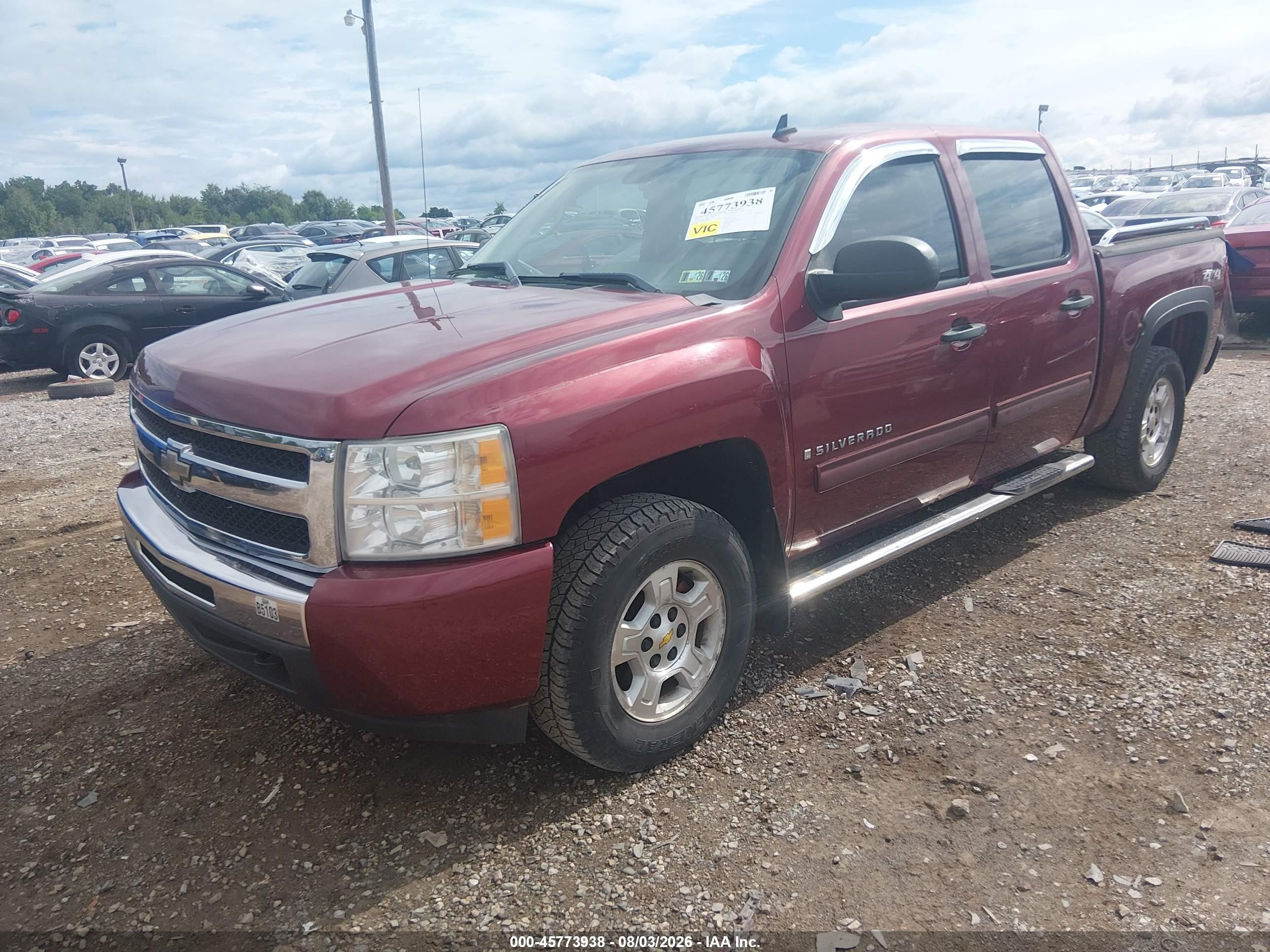 2009 Chevrolet Silverado 1500 Lt Red vin: 3GCEK23309G157375