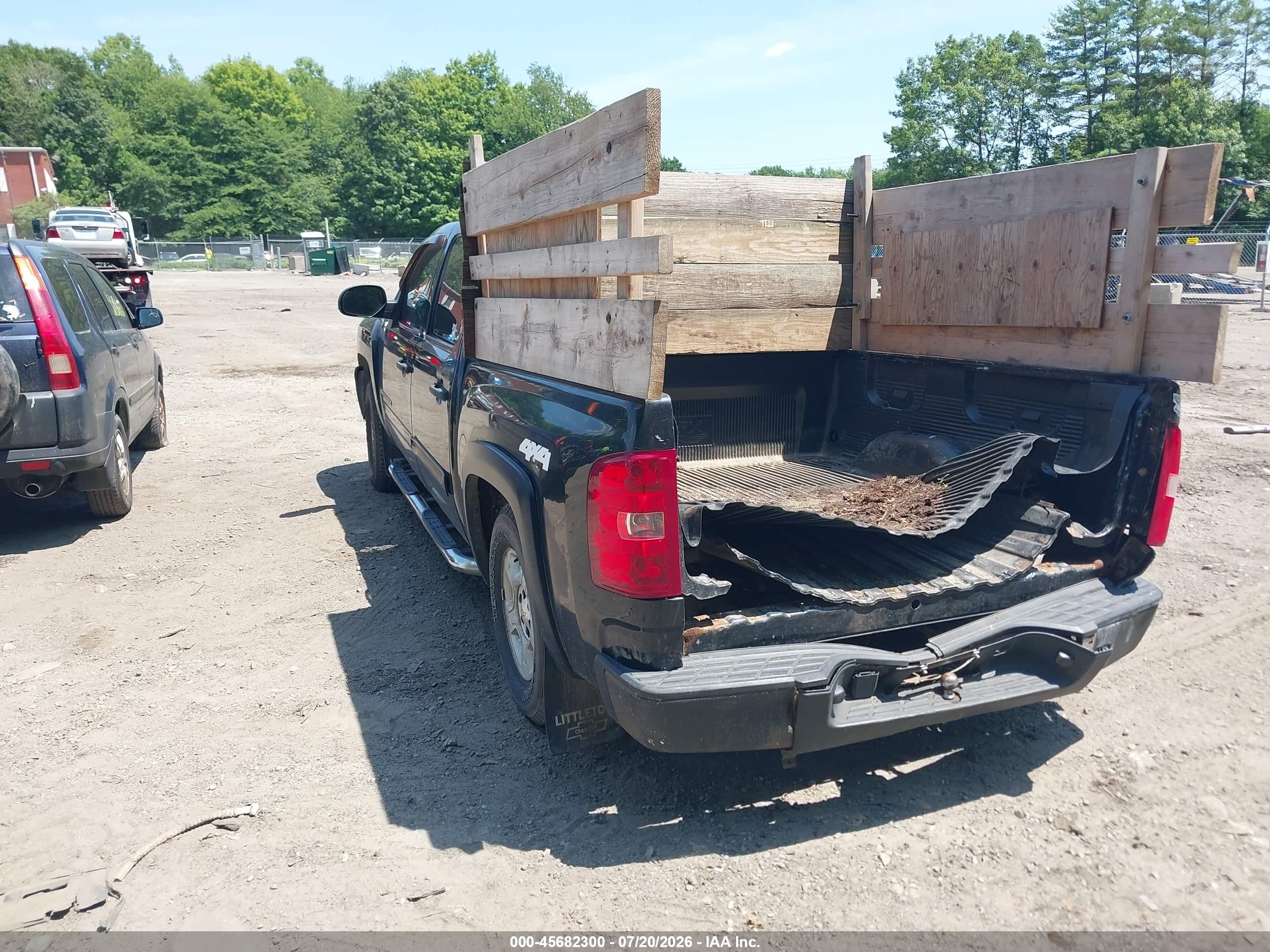 2009 Chevrolet Silverado 1500 Lt Black vin: 3GCEK23309G228025
