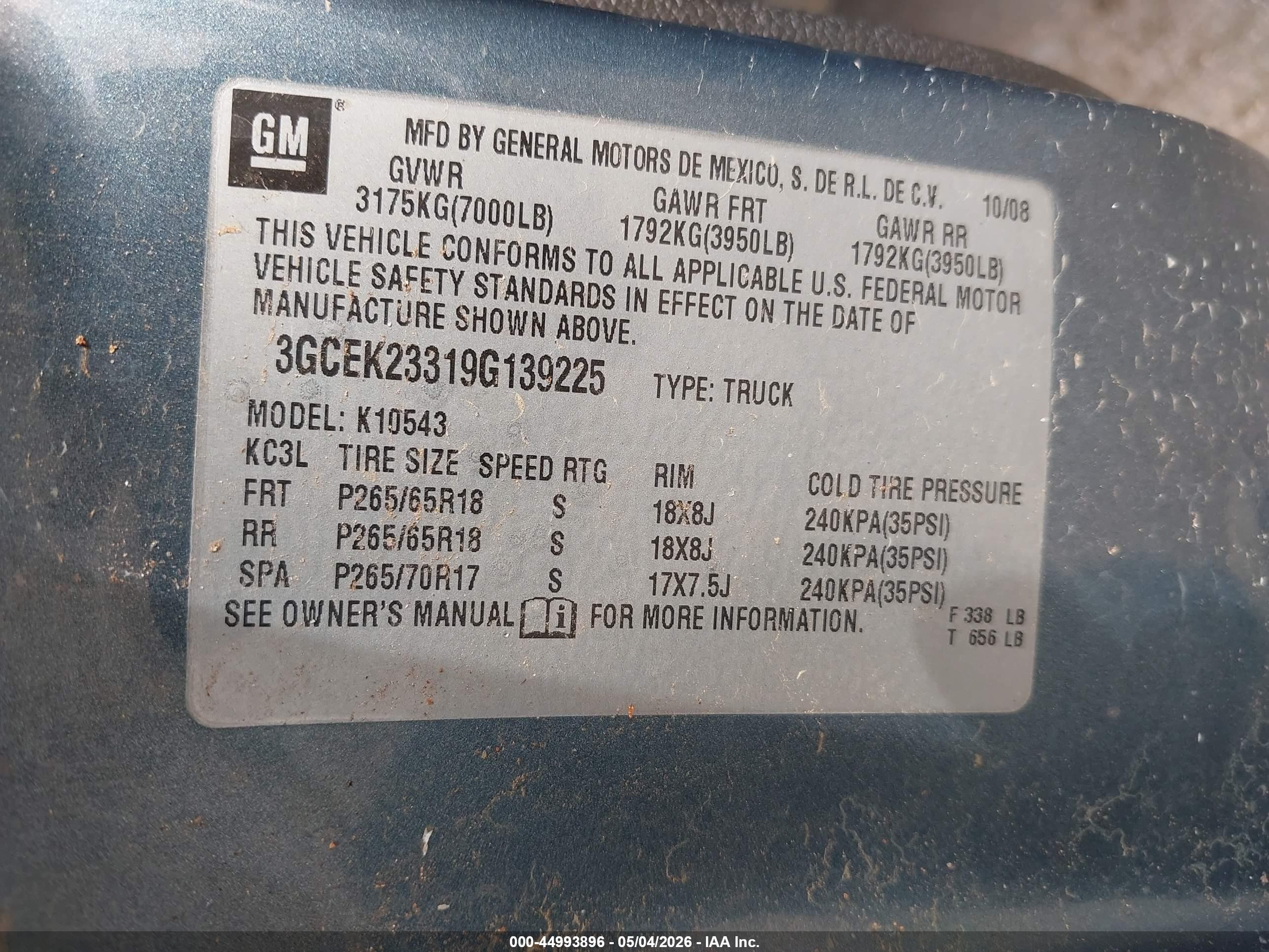 2009 Chevrolet Silverado 1500 Lt Gray vin: 3GCEK23319G139225