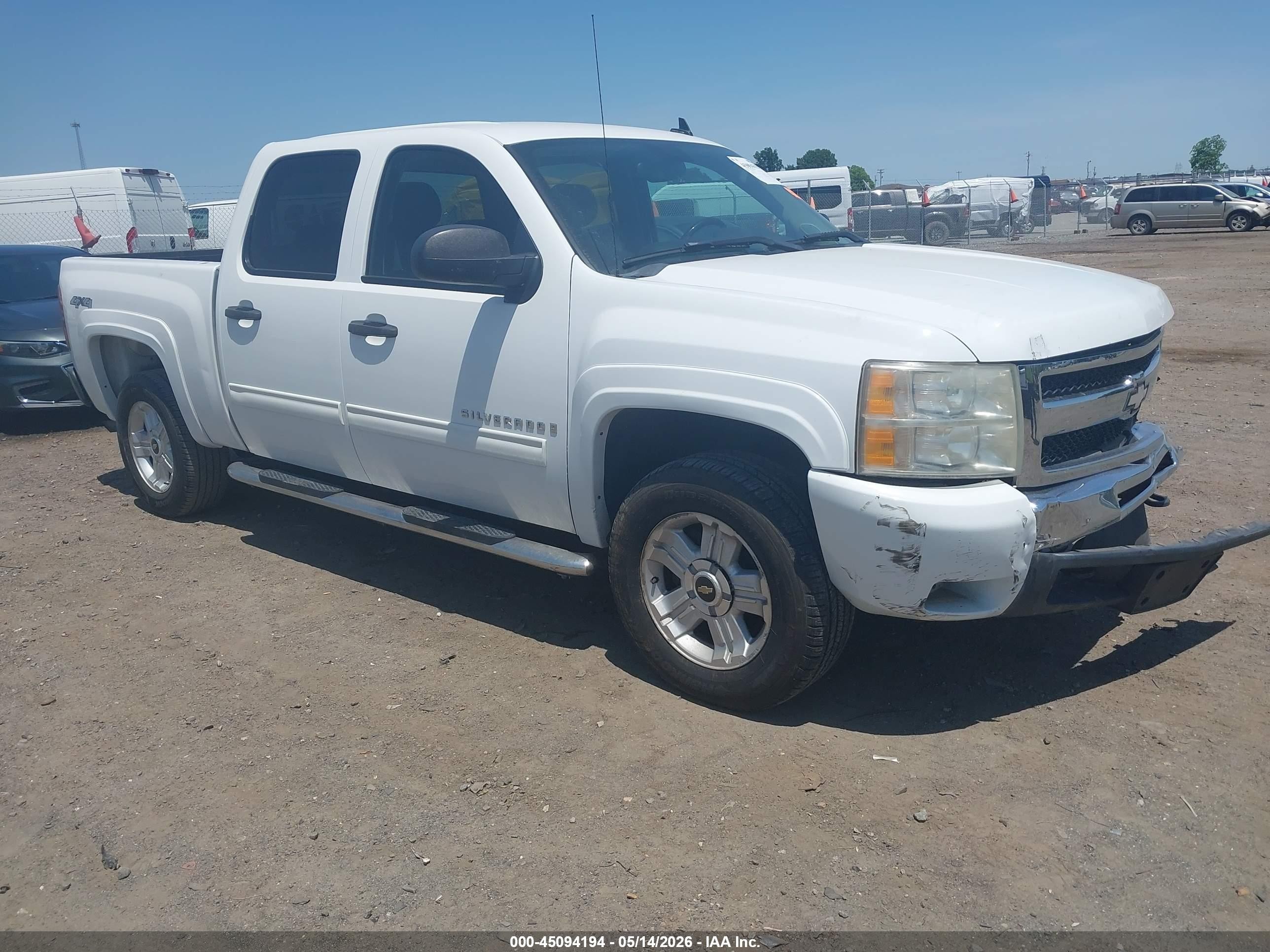 2009 Chevrolet Silverado 1500 Lt White vin: 3GCEK23319G165792