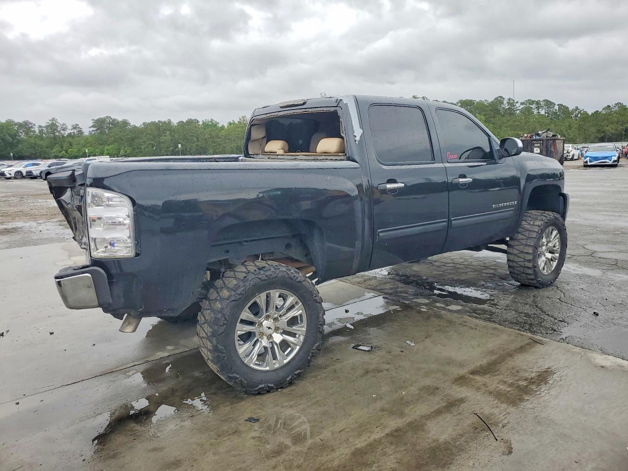 2009 Chevrolet Silverado K1500 Lt Black vin: 3GCEK23329G256926