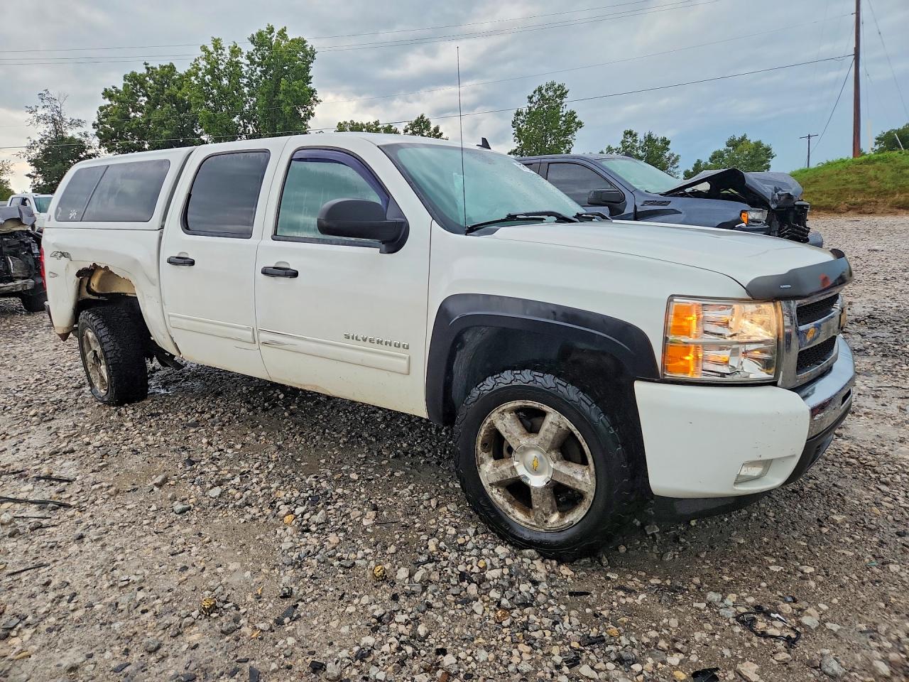 2009 Chevrolet Silverado K1500 Lt White vin: 3GCEK23339G184506