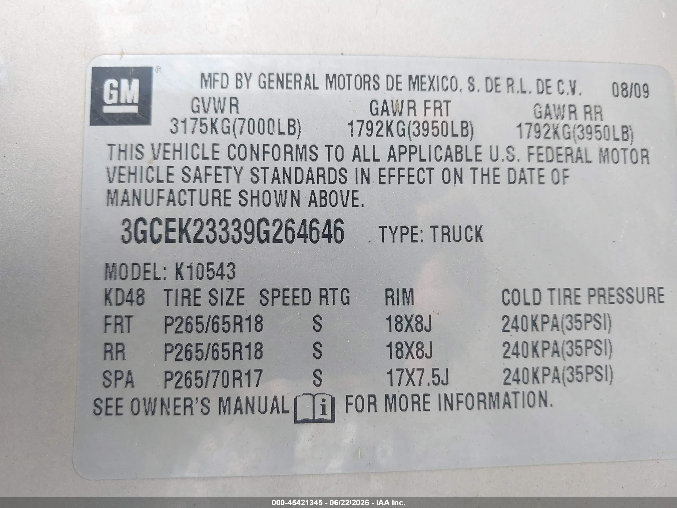 2009 Chevrolet Silverado 1500 Lt Silver vin: 3GCEK23339G264646