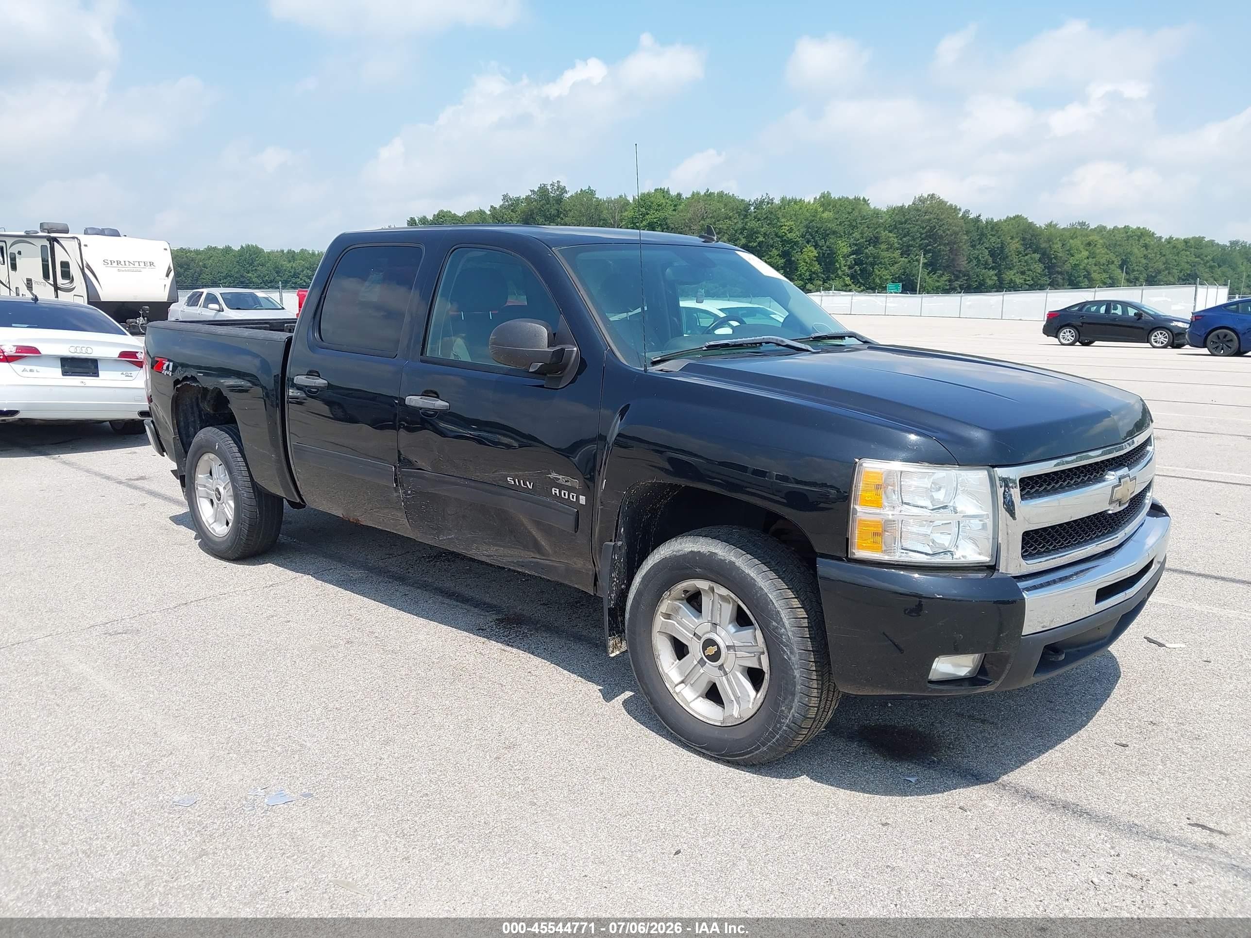 2009 Chevrolet Silverado 1500 Lt Black vin: 3GCEK23359G206778