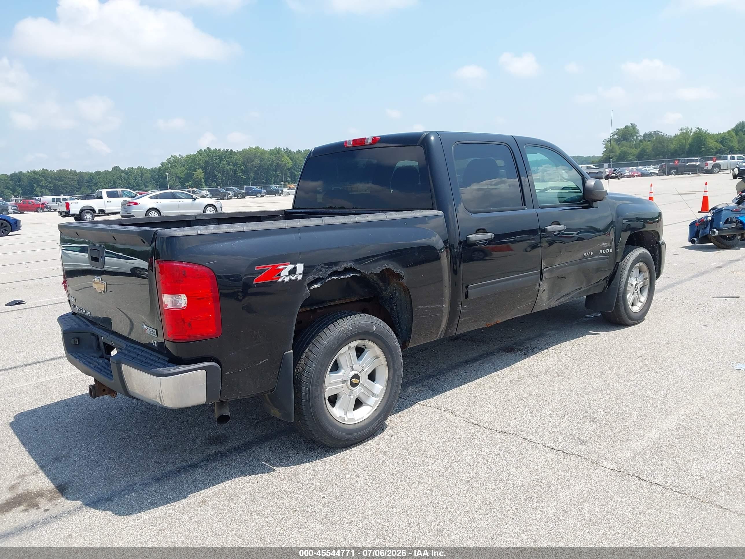 2009 Chevrolet Silverado 1500 Lt Black vin: 3GCEK23359G206778