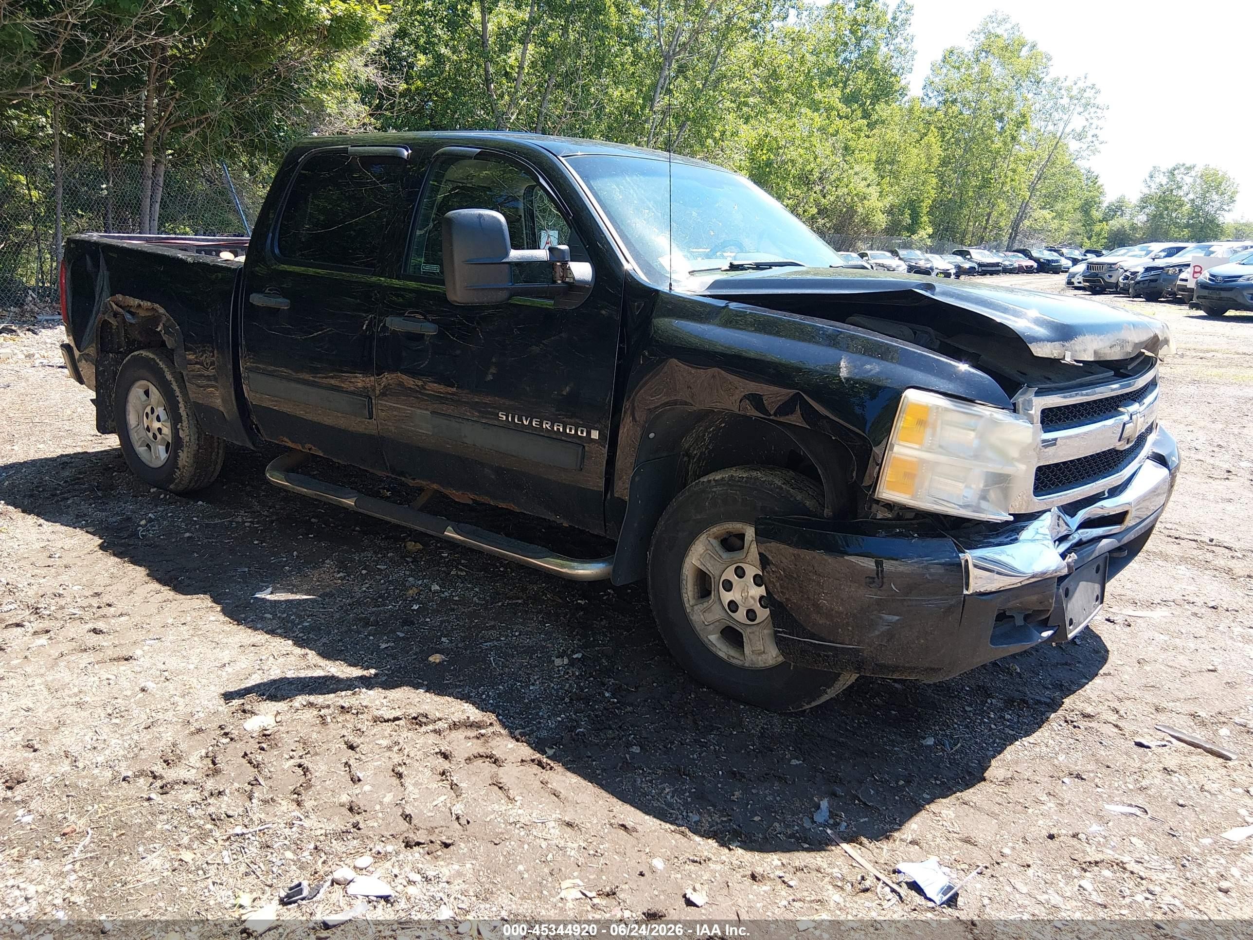 2009 Chevrolet Silverado 1500 Lt Black vin: 3GCEK23369G262860