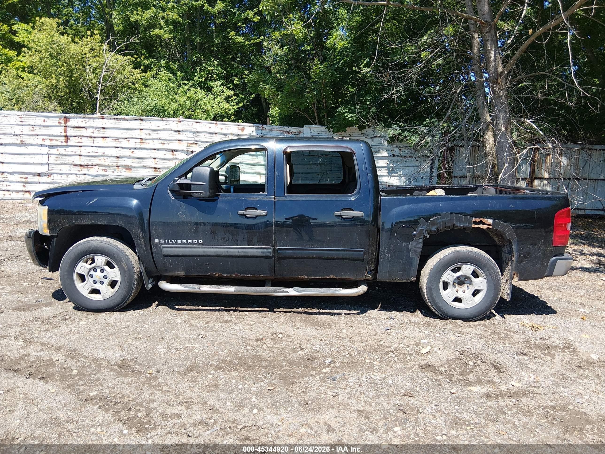2009 Chevrolet Silverado 1500 Lt Black vin: 3GCEK23369G262860