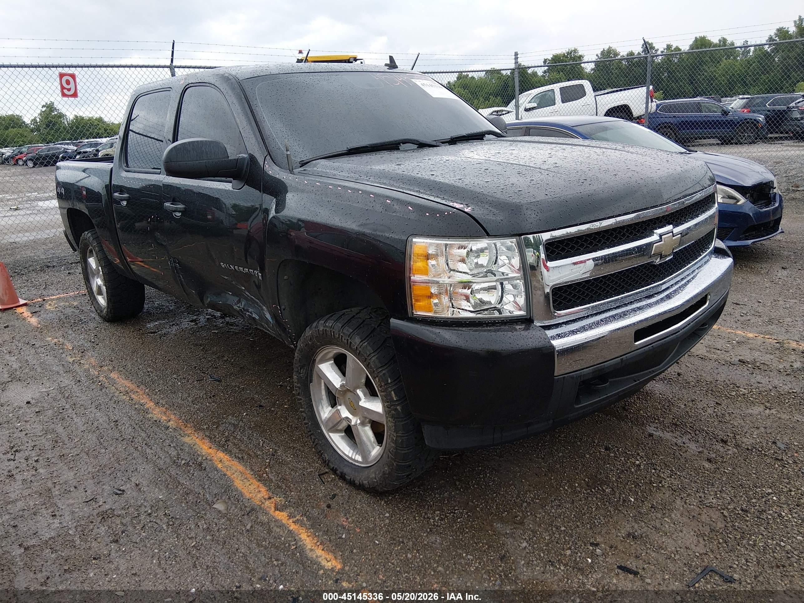 2009 Chevrolet Silverado 1500 Lt Black vin: 3GCEK23379G179079
