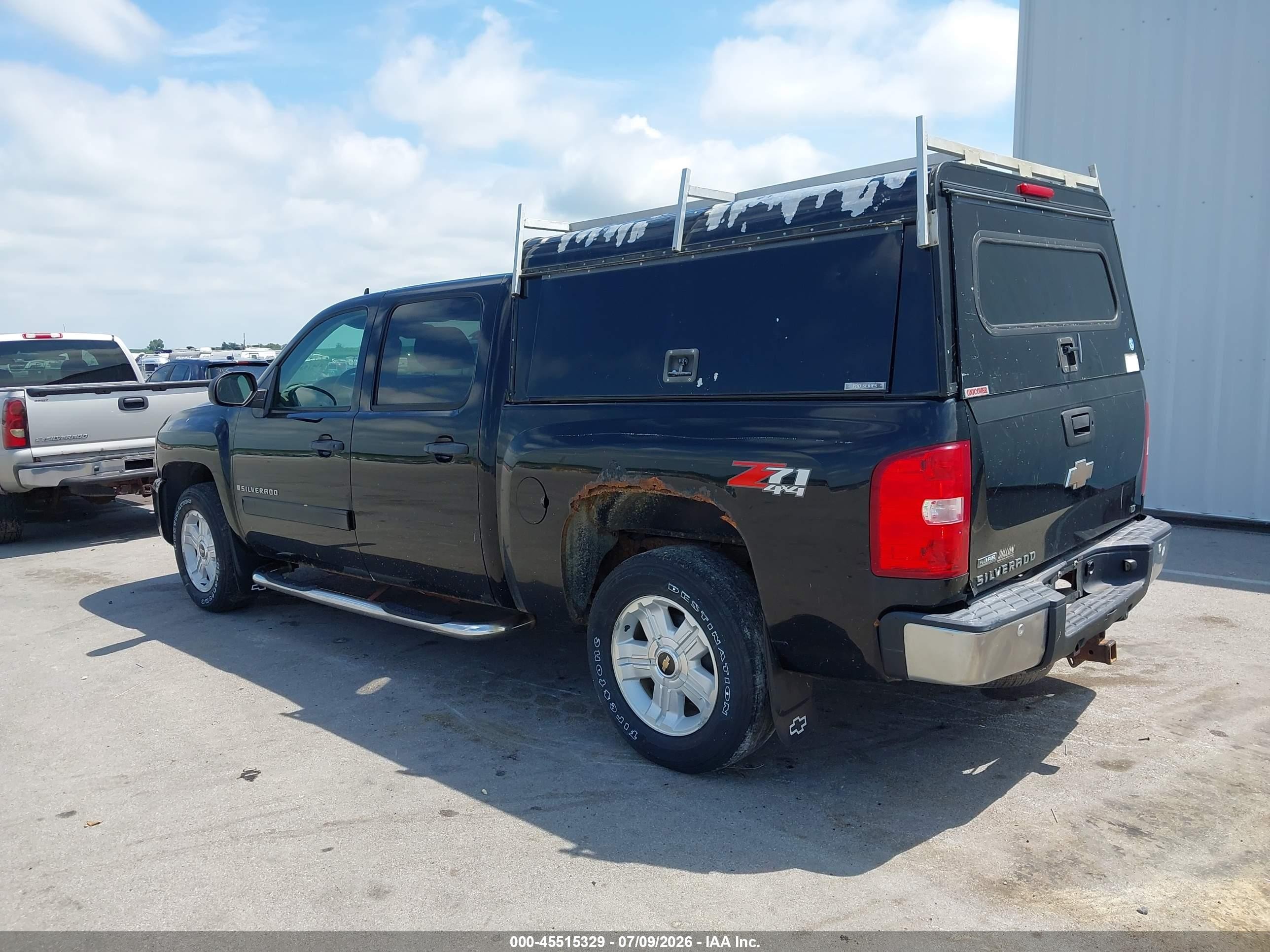 2009 Chevrolet Silverado 1500 Lt Black vin: 3GCEK23399G130935
