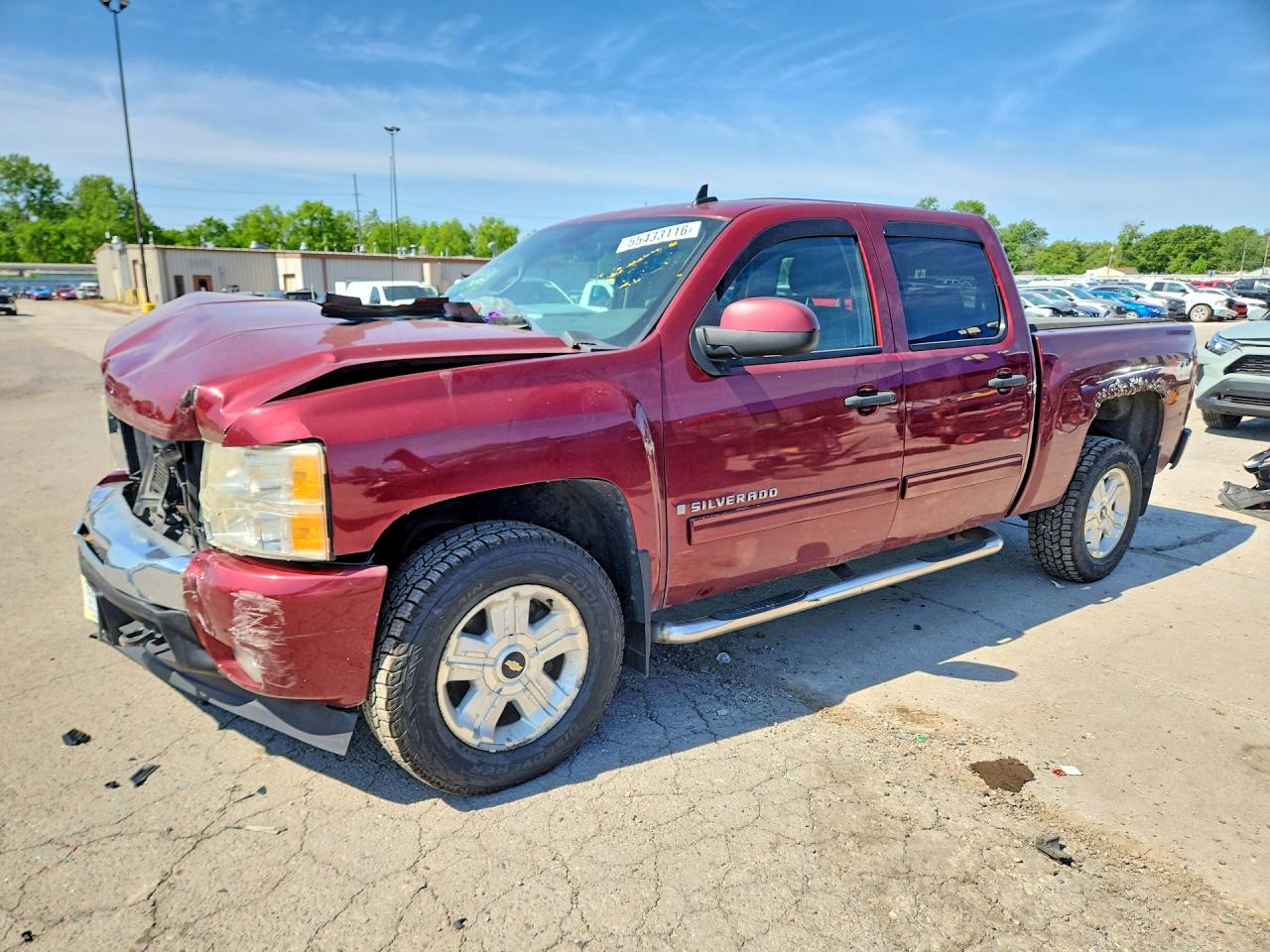 2009 Chevrolet Silverado K1500 Lt Burgundy vin: 3GCEK23399G225091