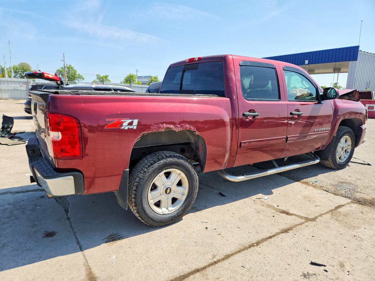 2009 Chevrolet Silverado K1500 Lt Burgundy vin: 3GCEK23399G225091