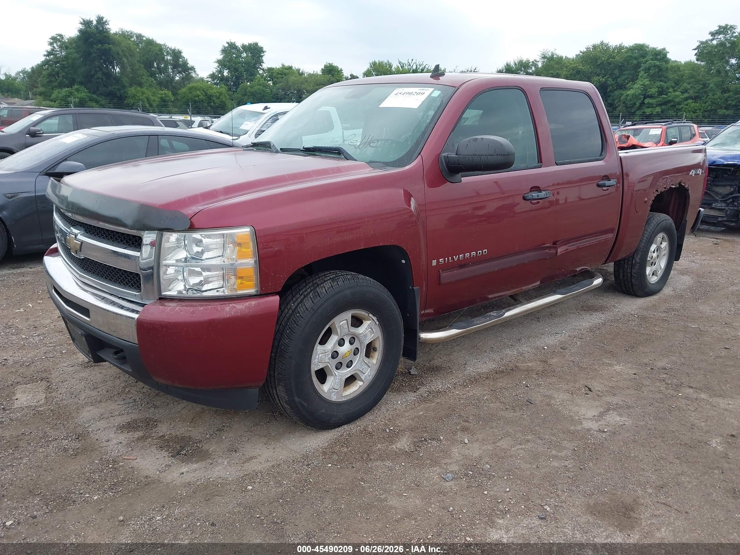 2009 Chevrolet Silverado 1500 Lt Burgundy vin: 3GCEK23399G254784