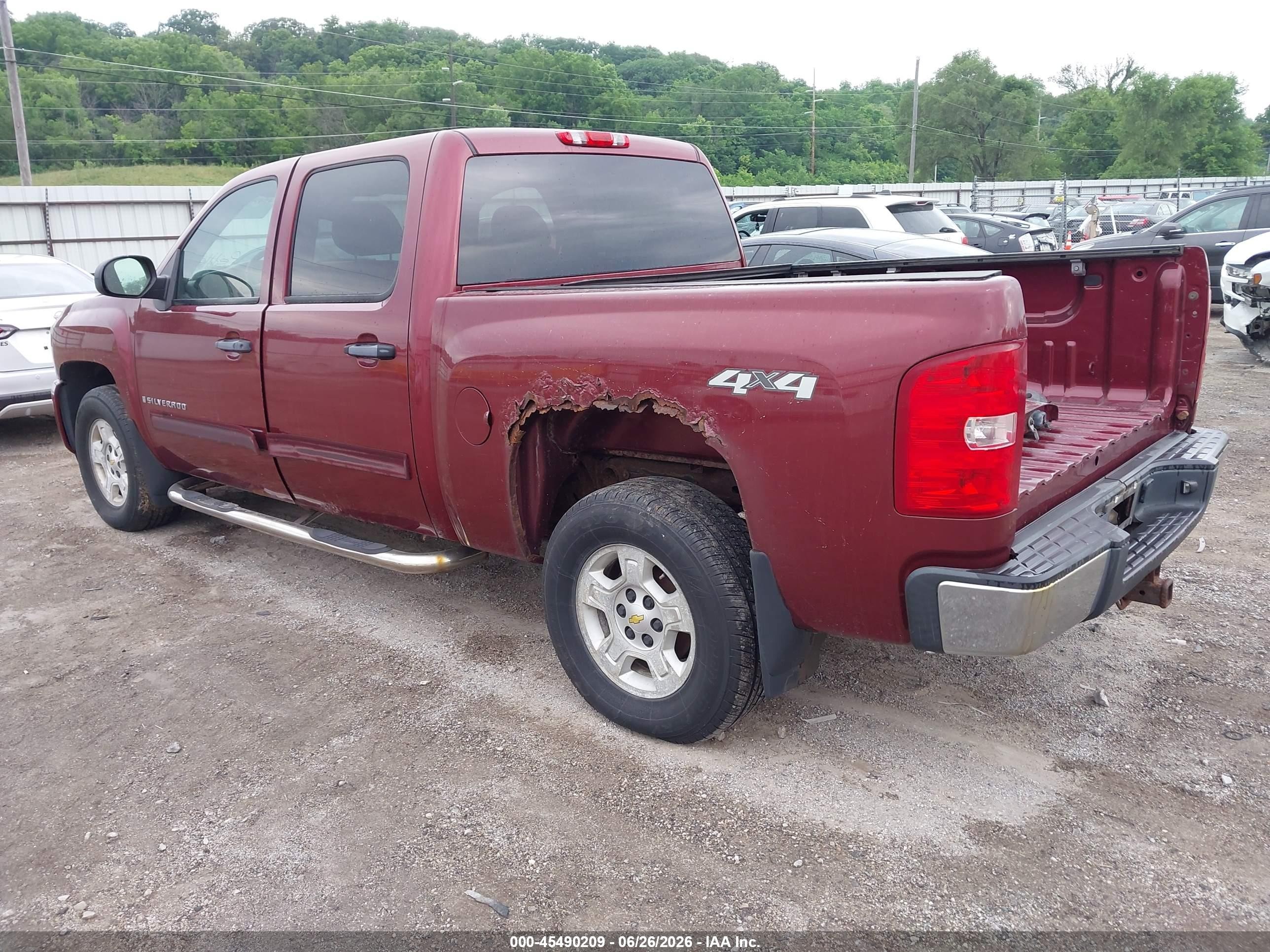 2009 Chevrolet Silverado 1500 Lt Burgundy vin: 3GCEK23399G254784