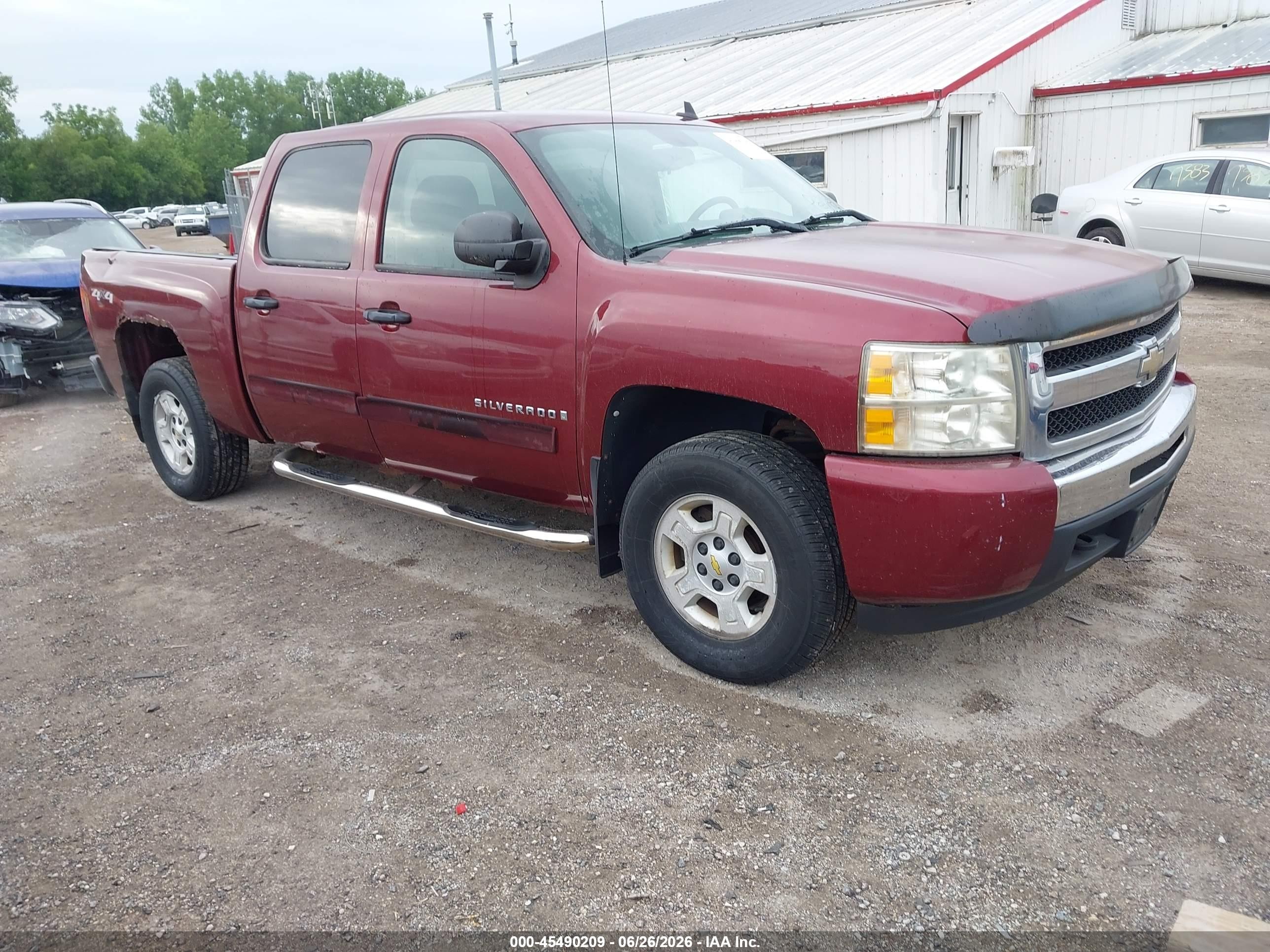 2009 Chevrolet Silverado 1500 Lt Burgundy vin: 3GCEK23399G254784