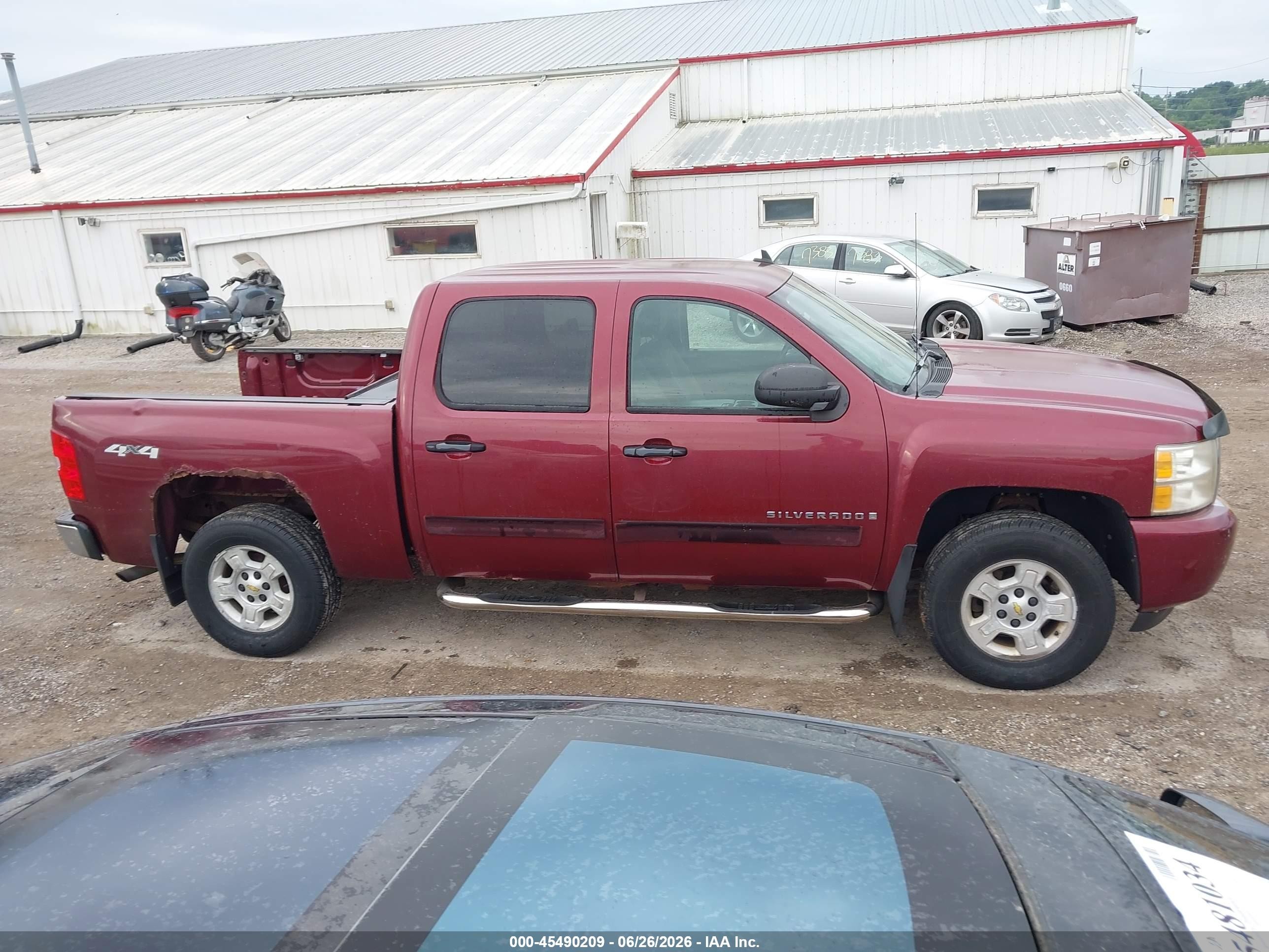 2009 Chevrolet Silverado 1500 Lt Burgundy vin: 3GCEK23399G254784