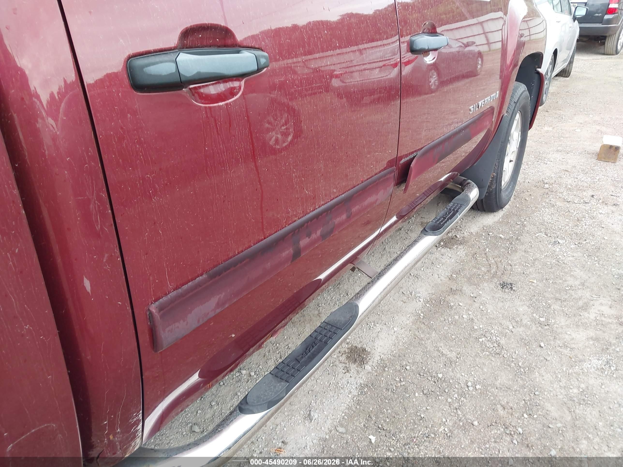 2009 Chevrolet Silverado 1500 Lt Burgundy vin: 3GCEK23399G254784