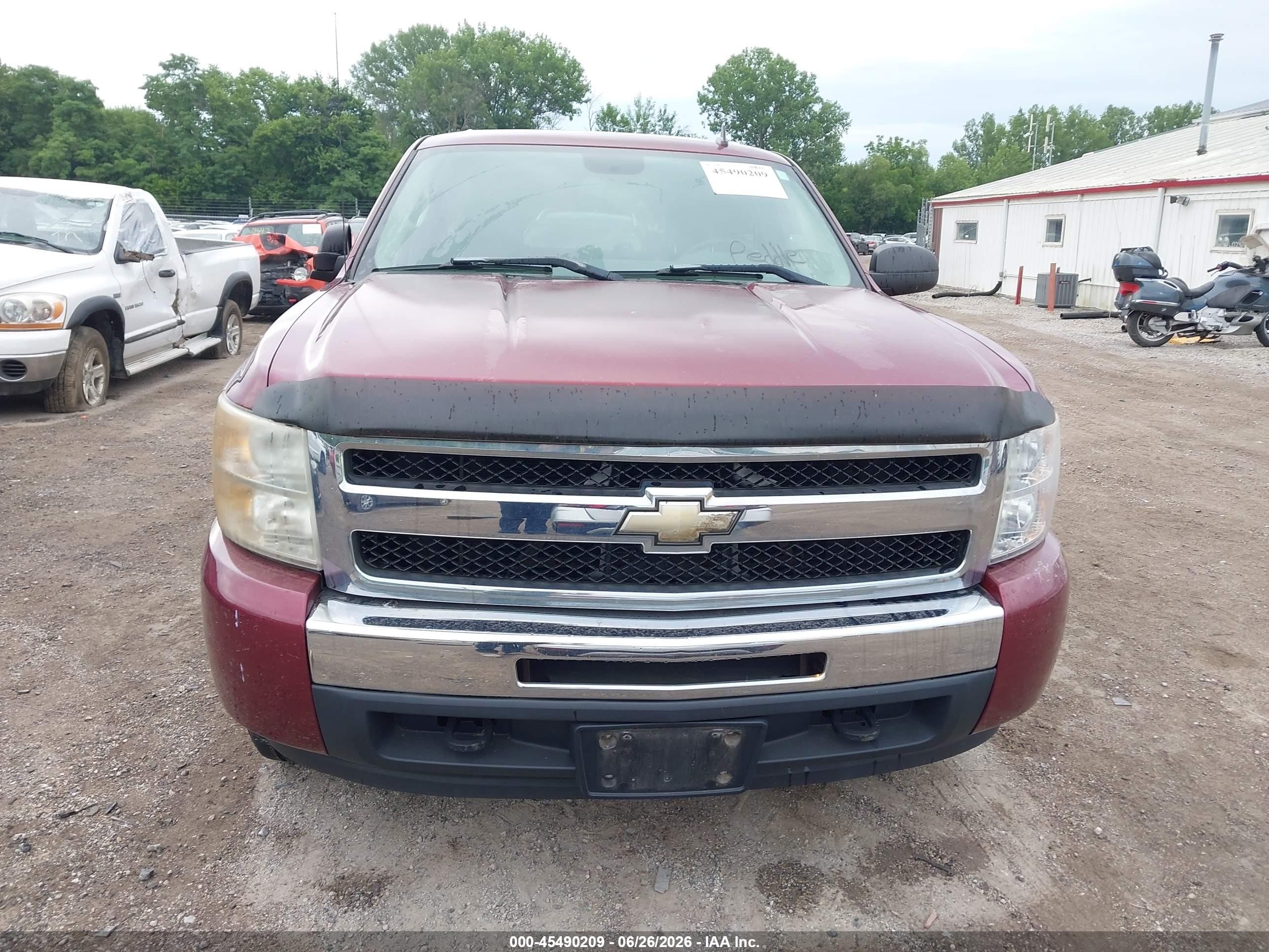 2009 Chevrolet Silverado 1500 Lt Burgundy vin: 3GCEK23399G254784