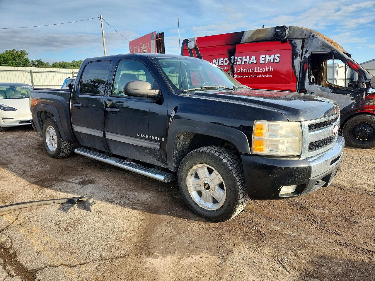 2009 Chevrolet Silverado K1500 Lt Black vin: 3GCEK23399G277868