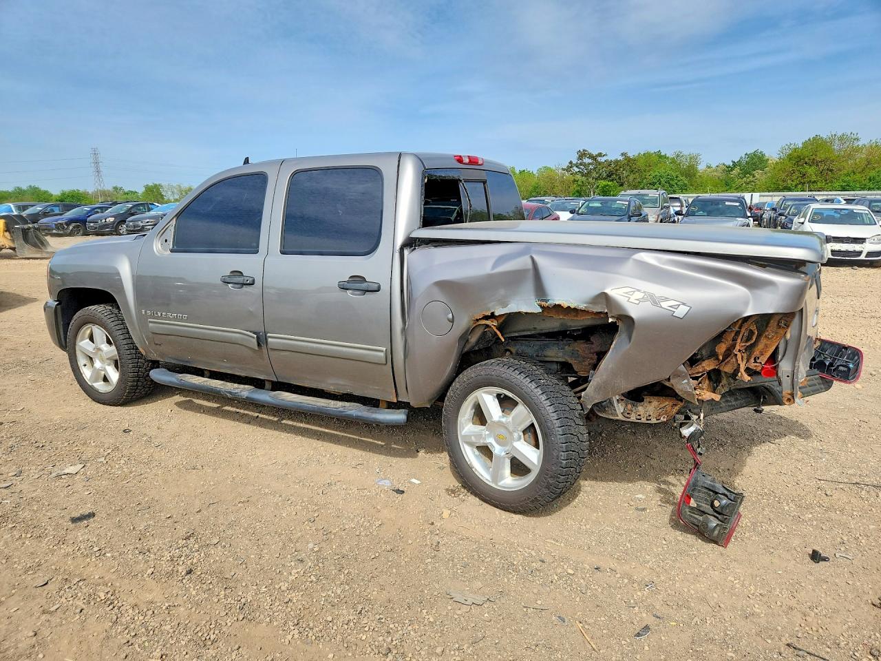 2009 Chevrolet Silverado K1500 Lt Gray vin: 3GCEK233X9G182803