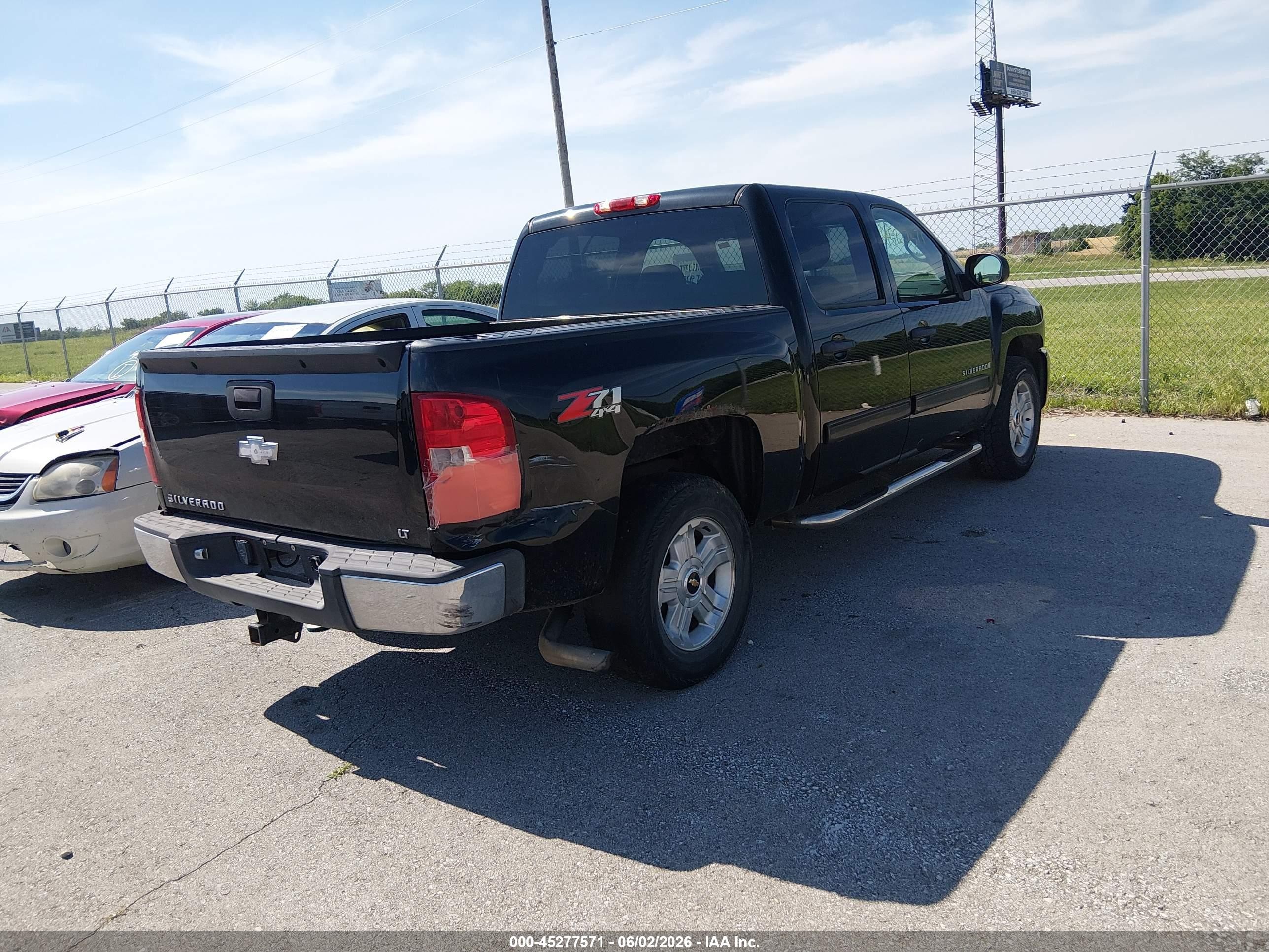2009 Chevrolet Silverado 1500 Lt Black vin: 3GCEK23C79G221055