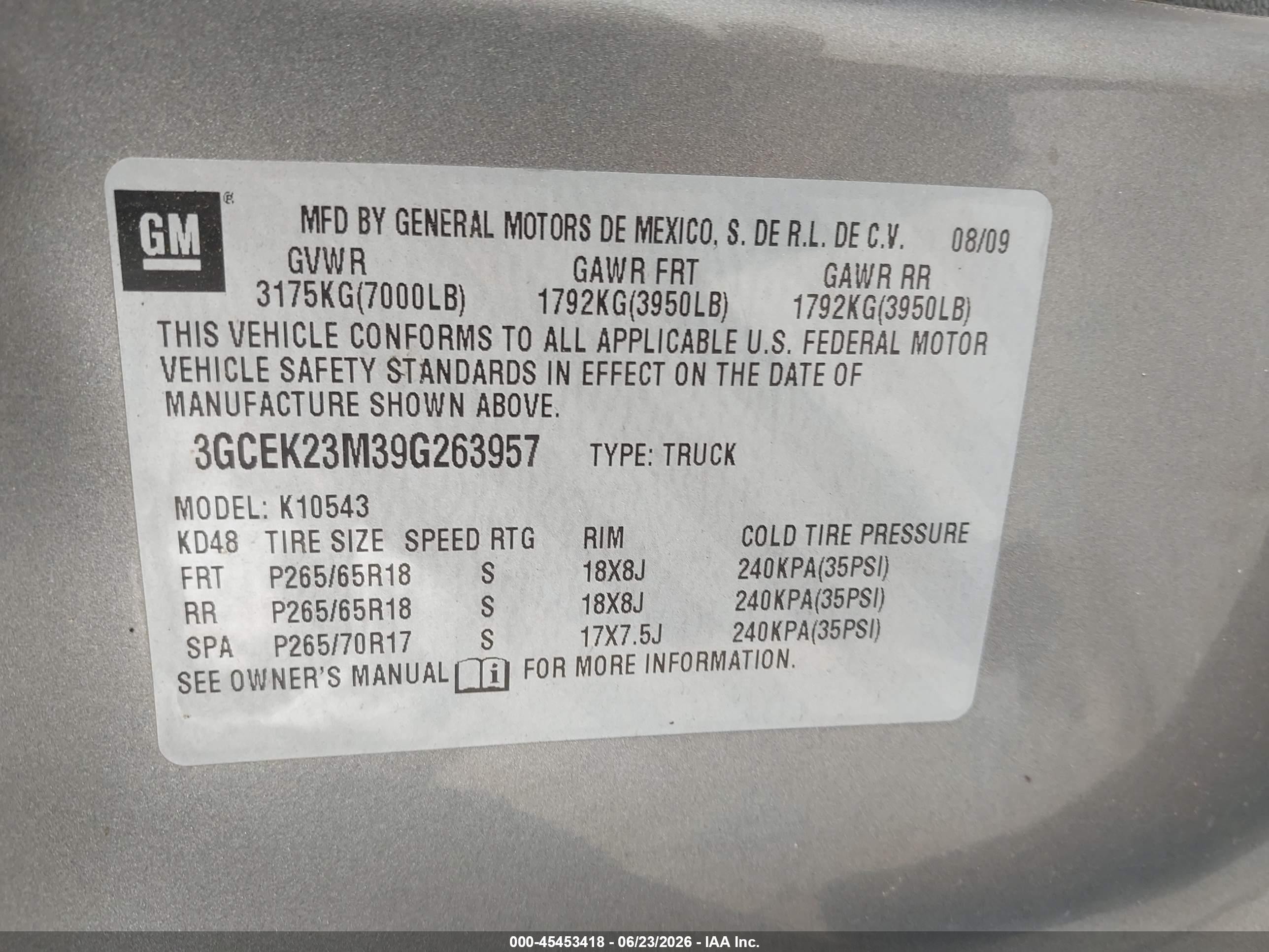 2009 Chevrolet Silverado 1500 Lt Silver vin: 3GCEK23M39G263957