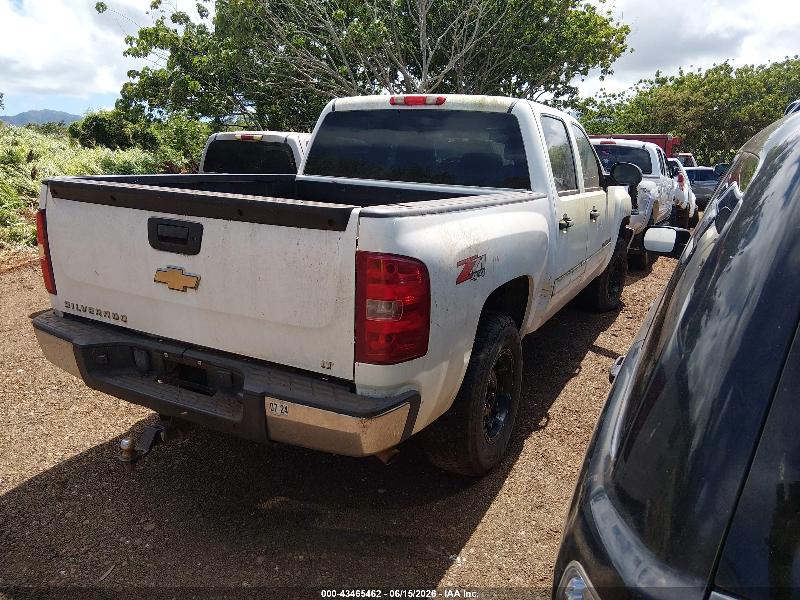 2009 Chevrolet Silverado 1500 Lt White vin: 3GCEK23M49G177881