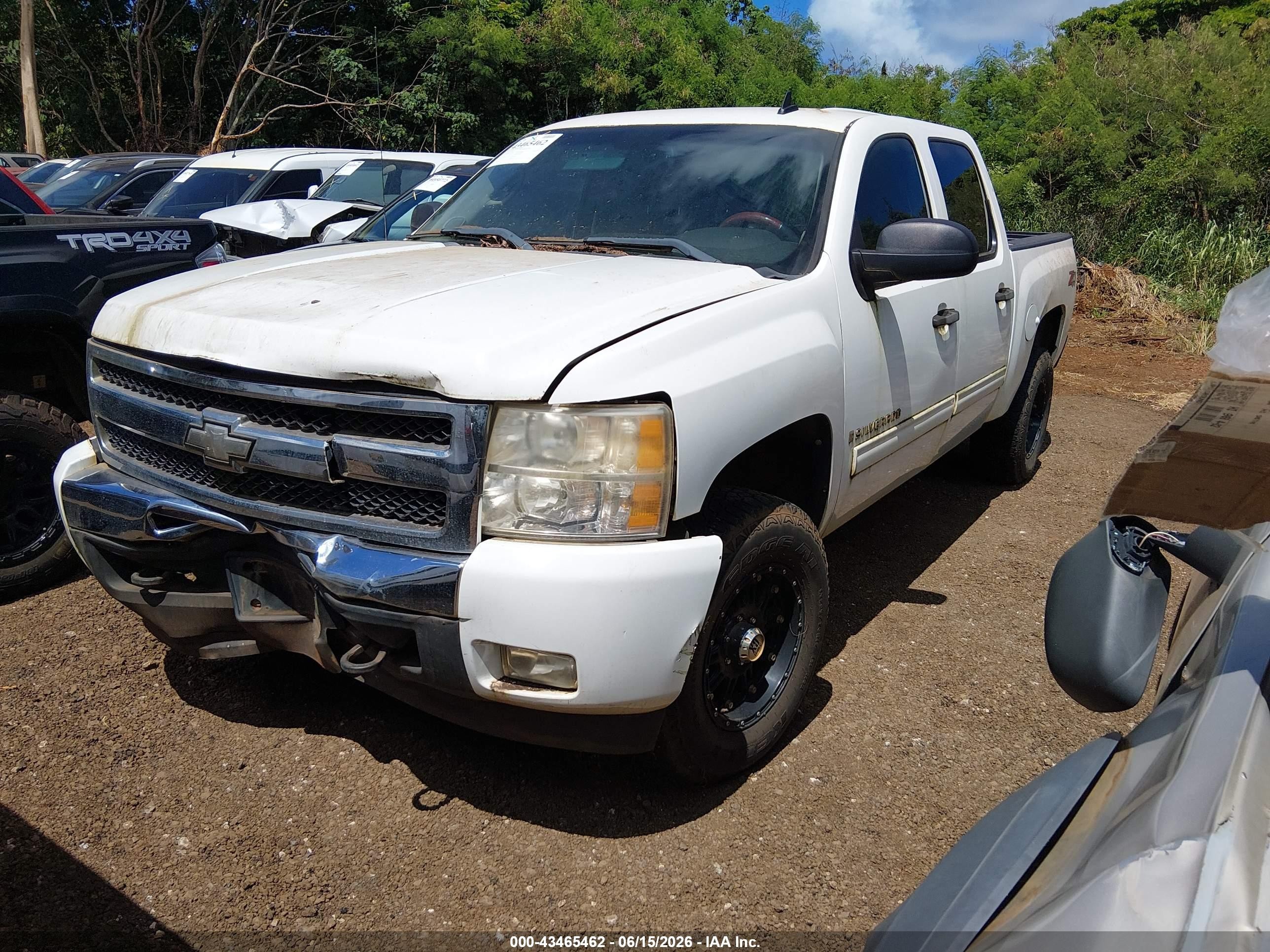 2009 Chevrolet Silverado 1500 Lt White vin: 3GCEK23M49G177881