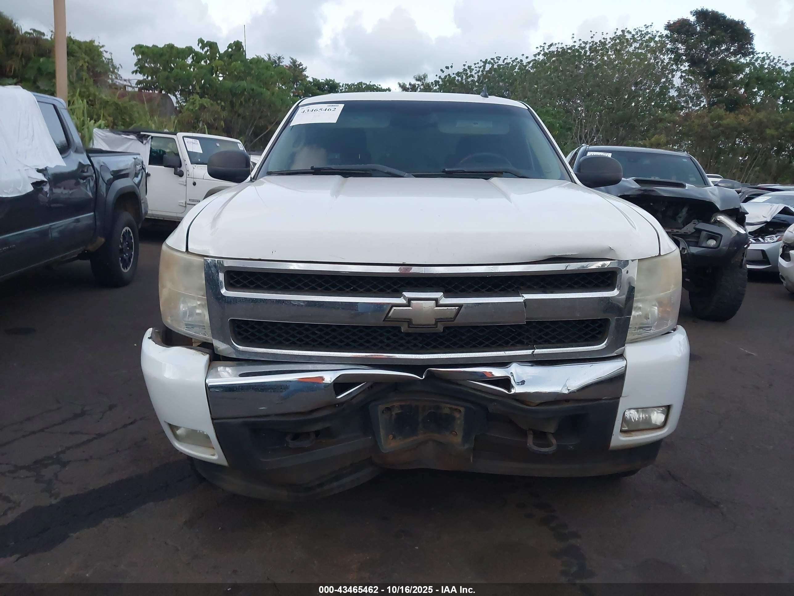 2009 Chevrolet Silverado 1500 Lt White vin: 3GCEK23M49G177881