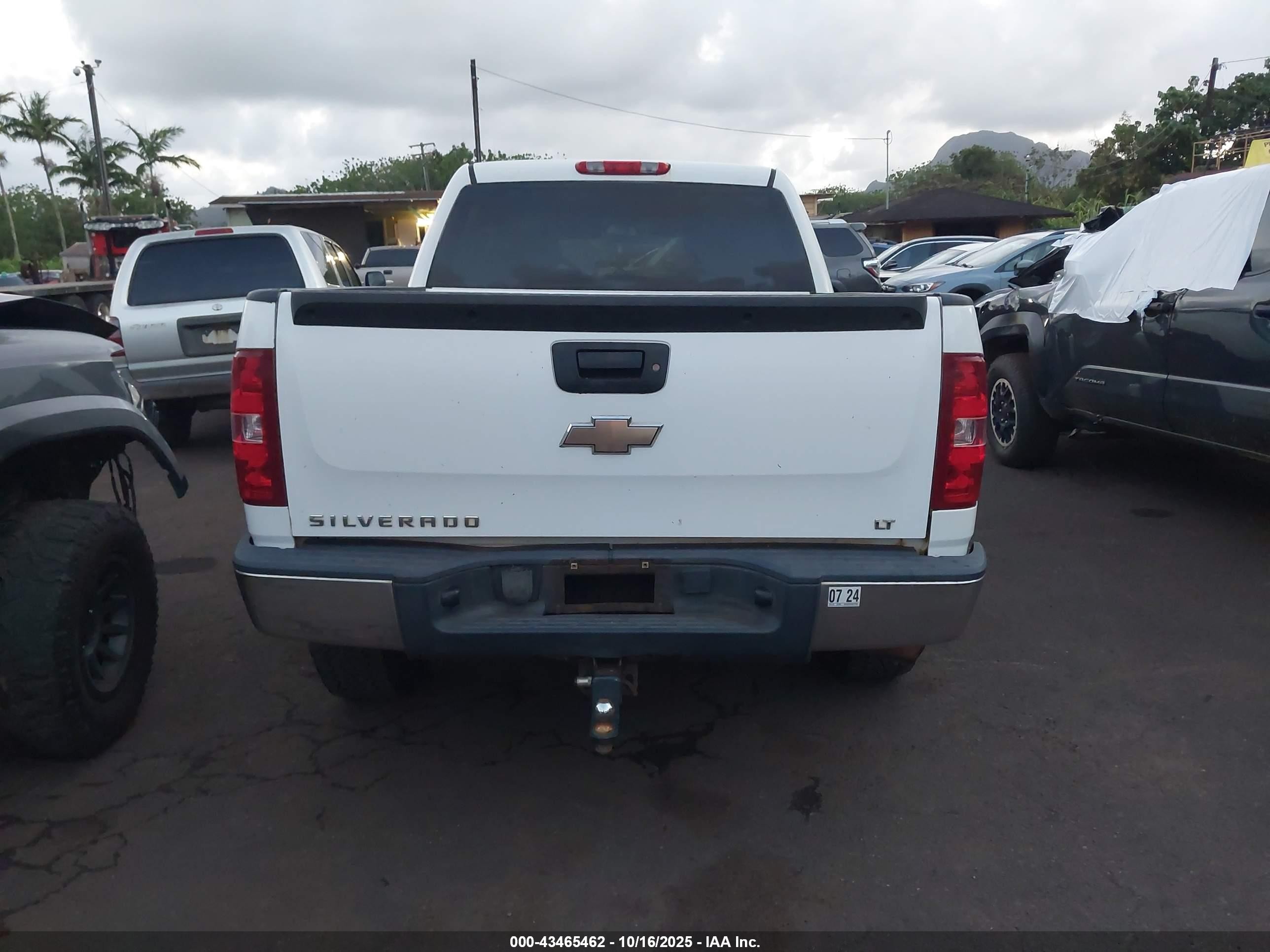 2009 Chevrolet Silverado 1500 Lt White vin: 3GCEK23M49G177881