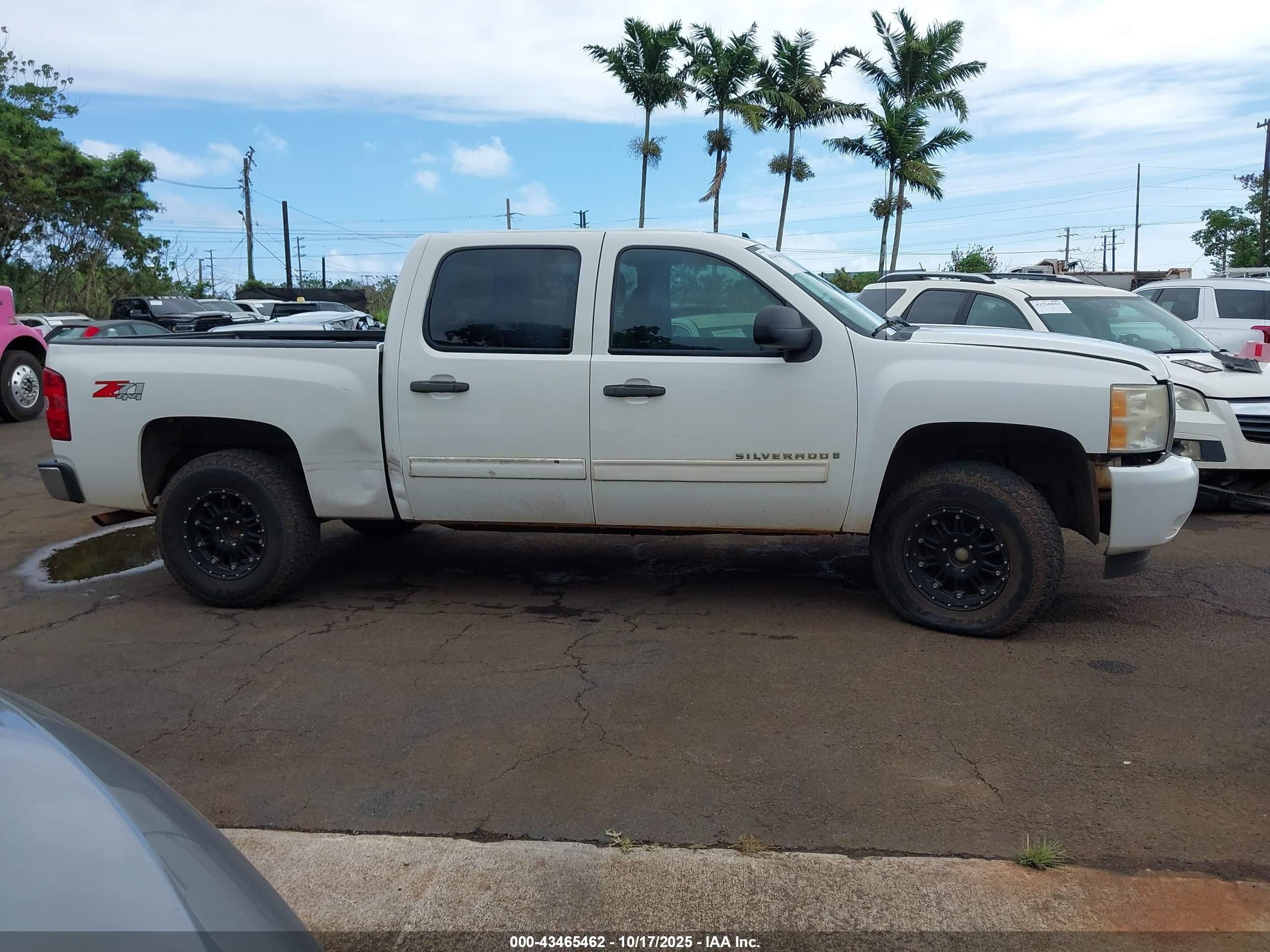 2009 Chevrolet Silverado 1500 Lt White vin: 3GCEK23M49G177881