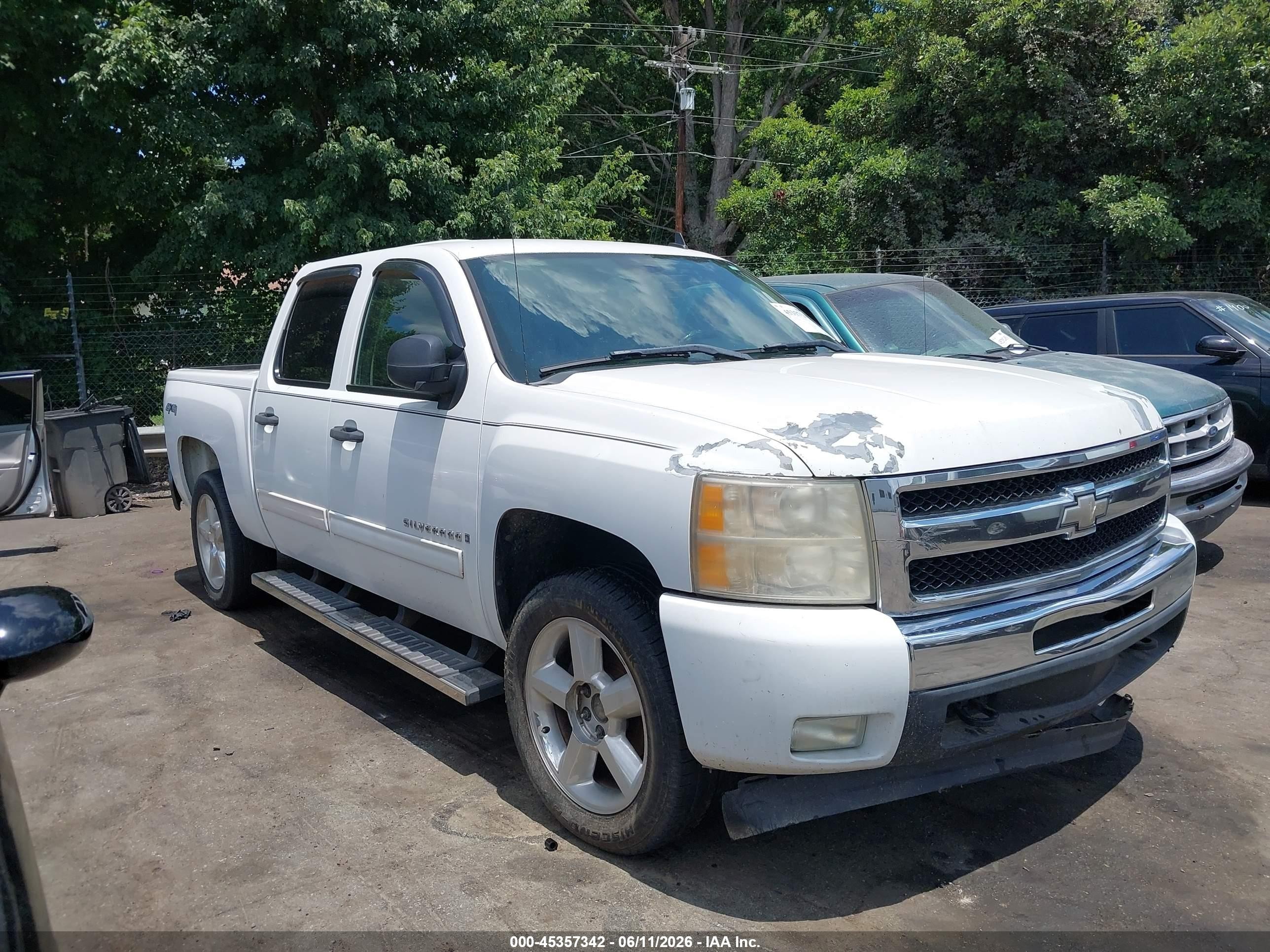 2009 Chevrolet Silverado 1500 Lt White vin: 3GCEK23M59G173970
