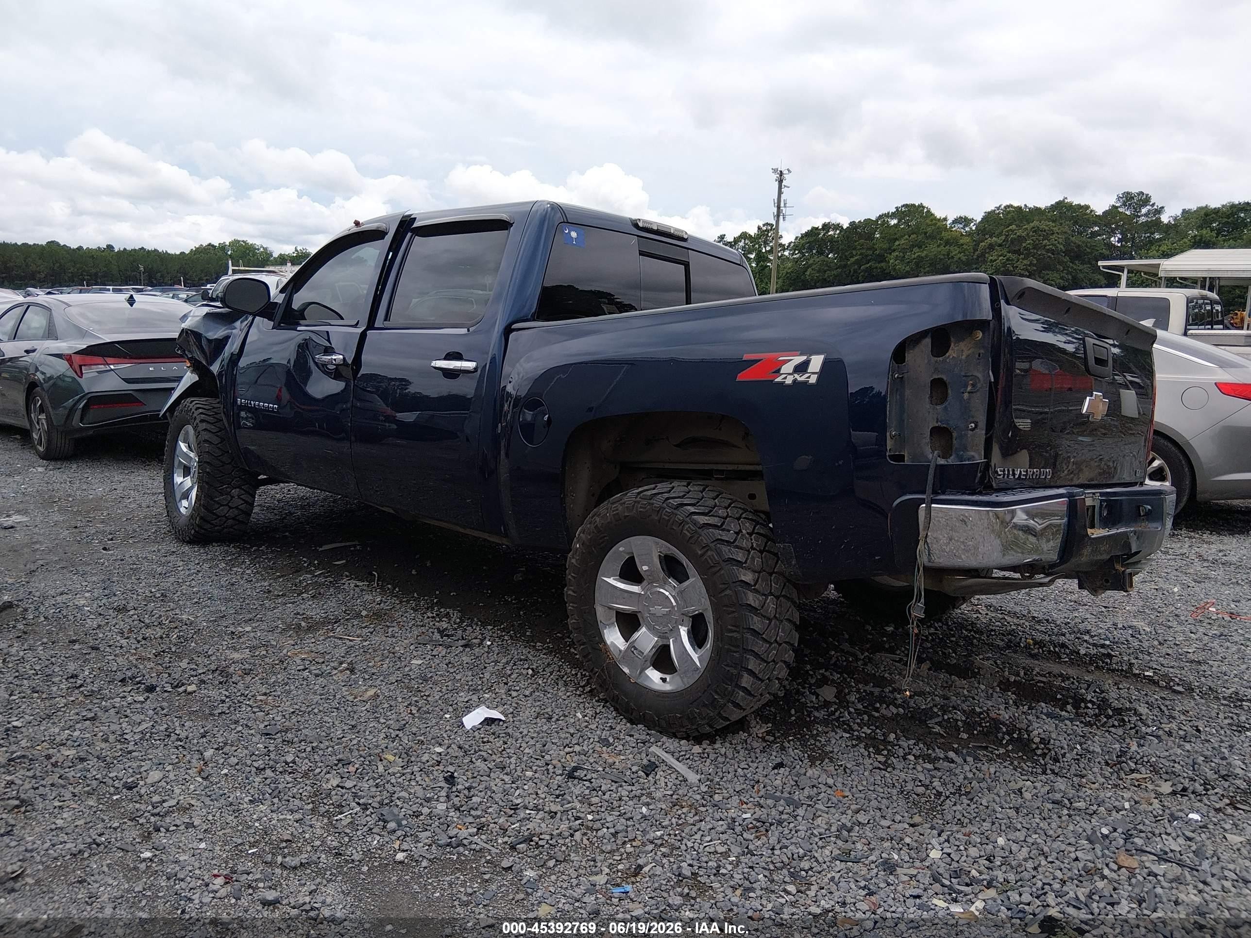 2009 Chevrolet Silverado 1500 Lt Blue vin: 3GCEK23M69G182984