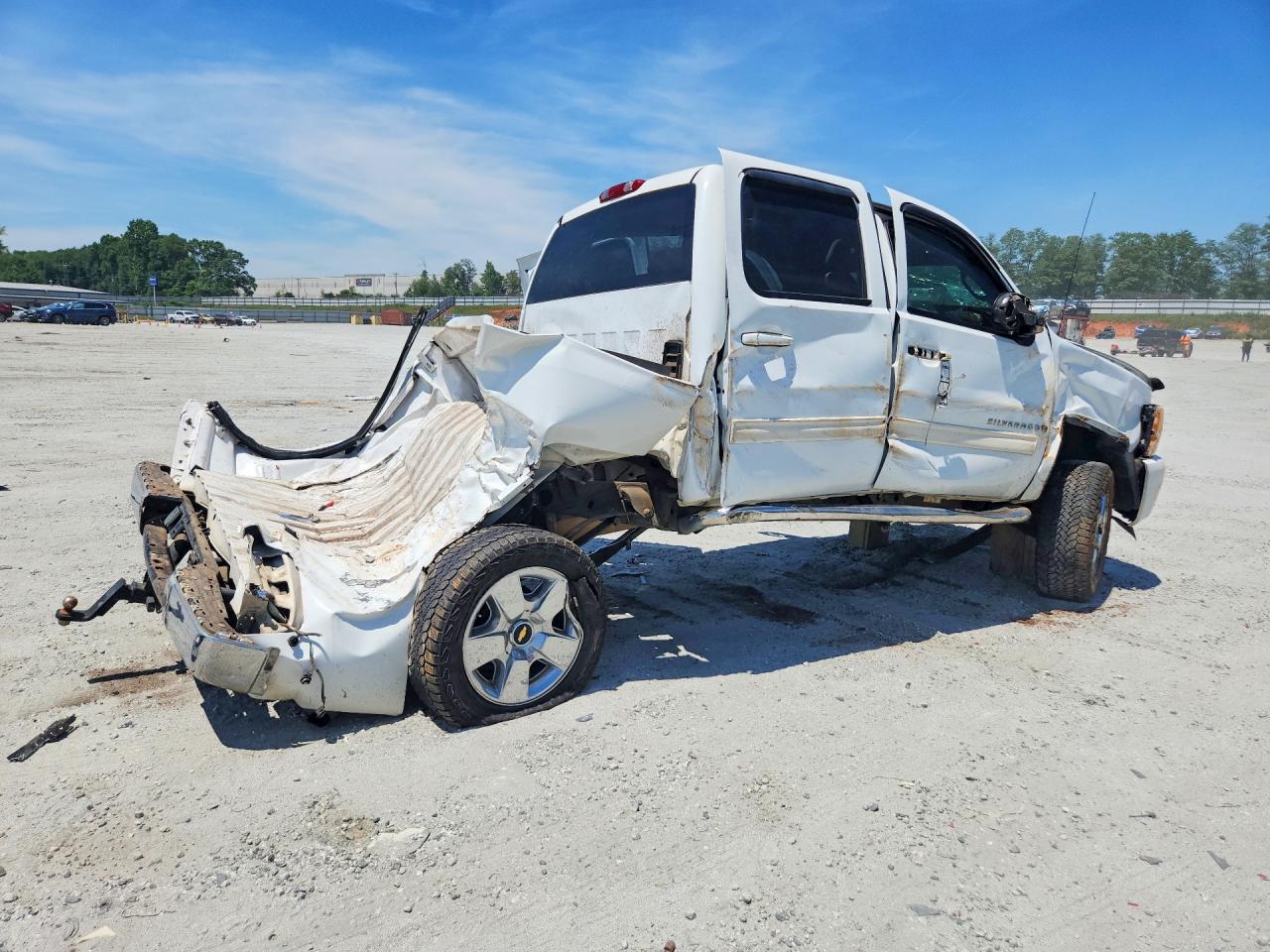 2009 Chevrolet Silverado K1500 Ltz White vin: 3GCEK33309G271947