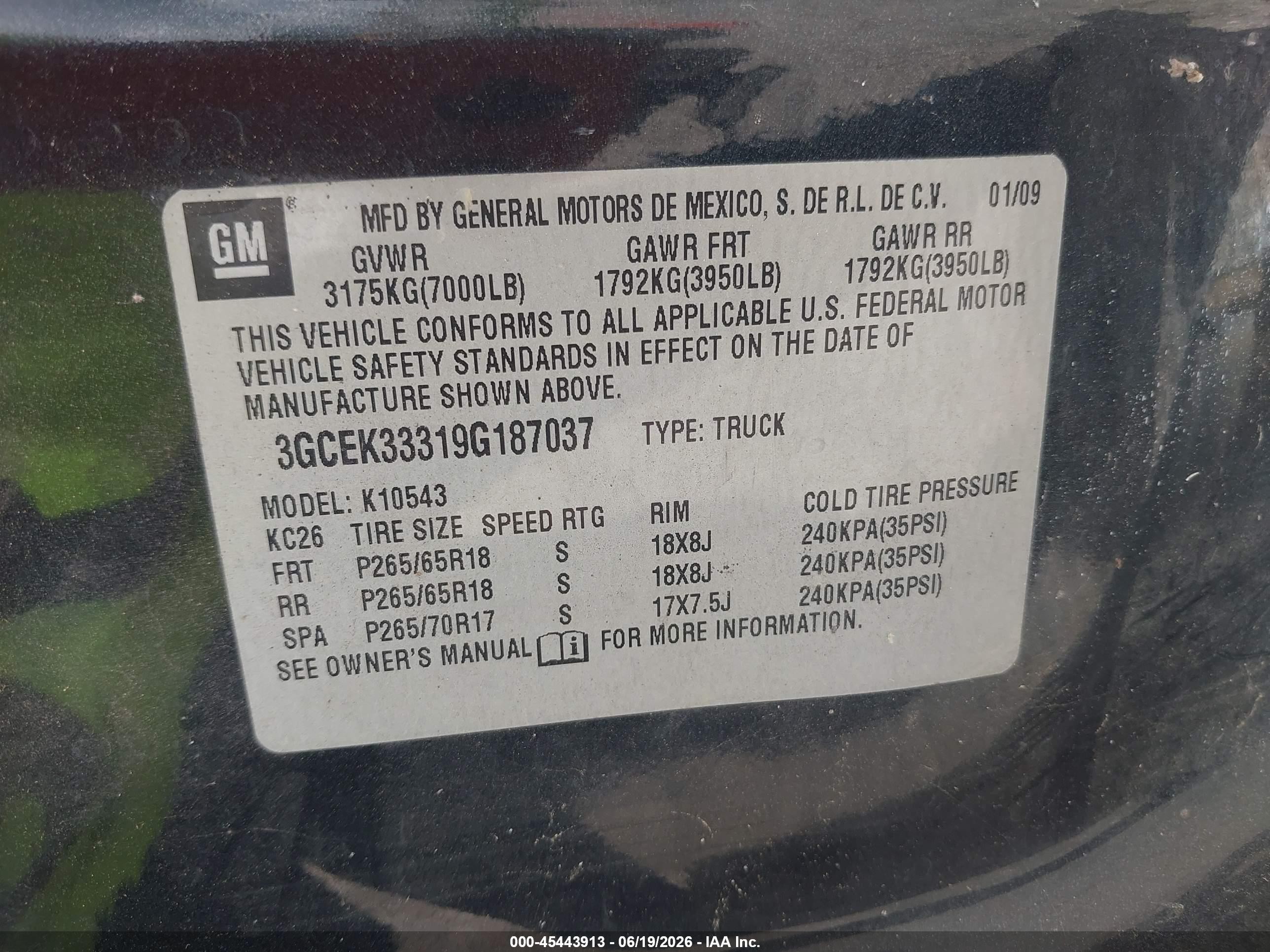 2009 Chevrolet Silverado 1500 Ltz Черный vin: 3GCEK33319G187037