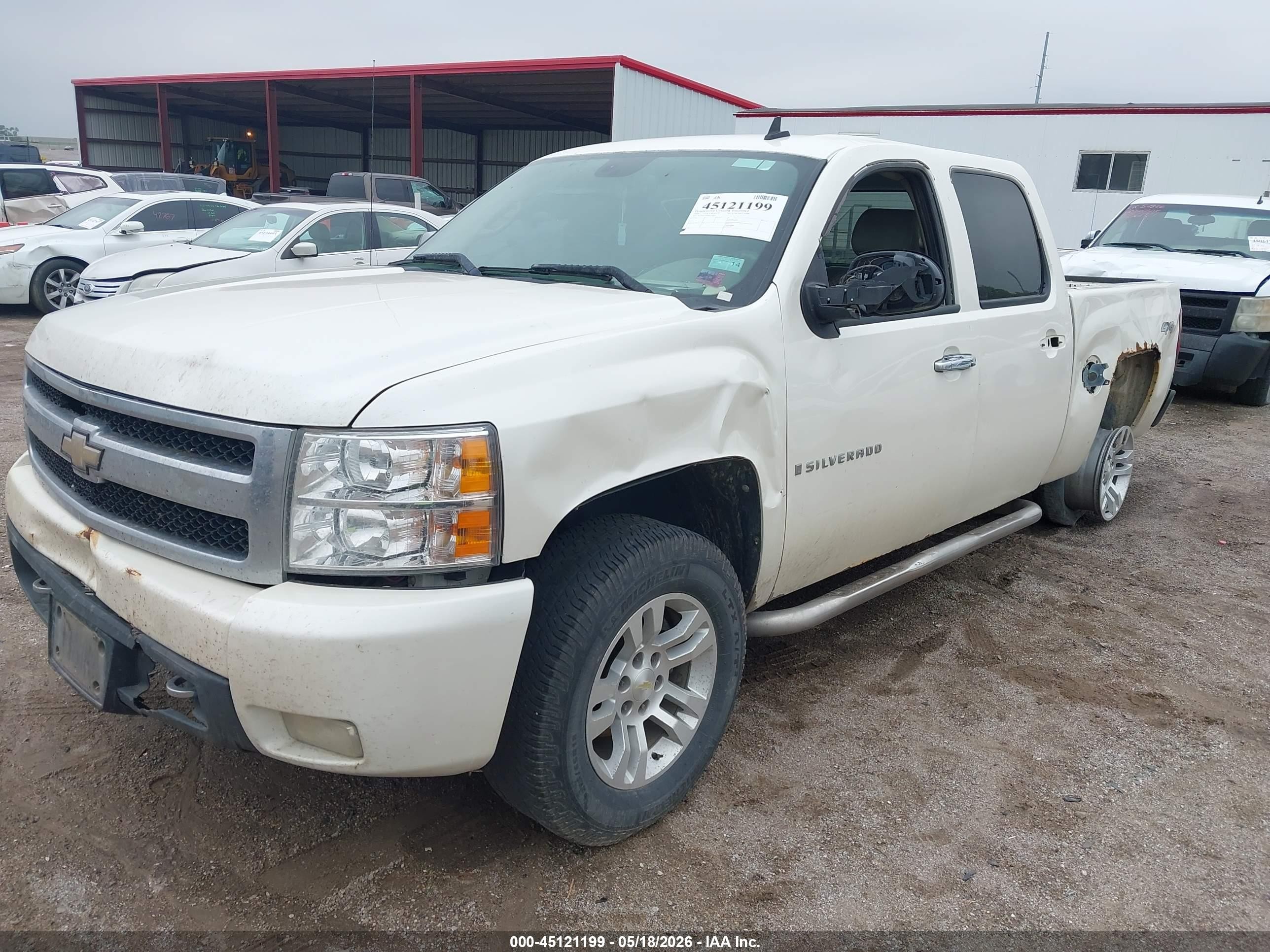 2009 Chevrolet Silverado 1500 Ltz White vin: 3GCEK33389G236847
