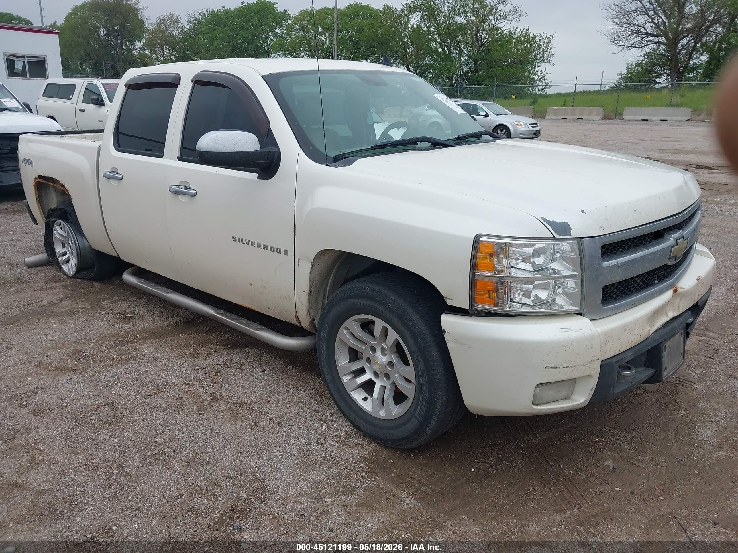 2009 Chevrolet Silverado 1500 Ltz White vin: 3GCEK33389G236847