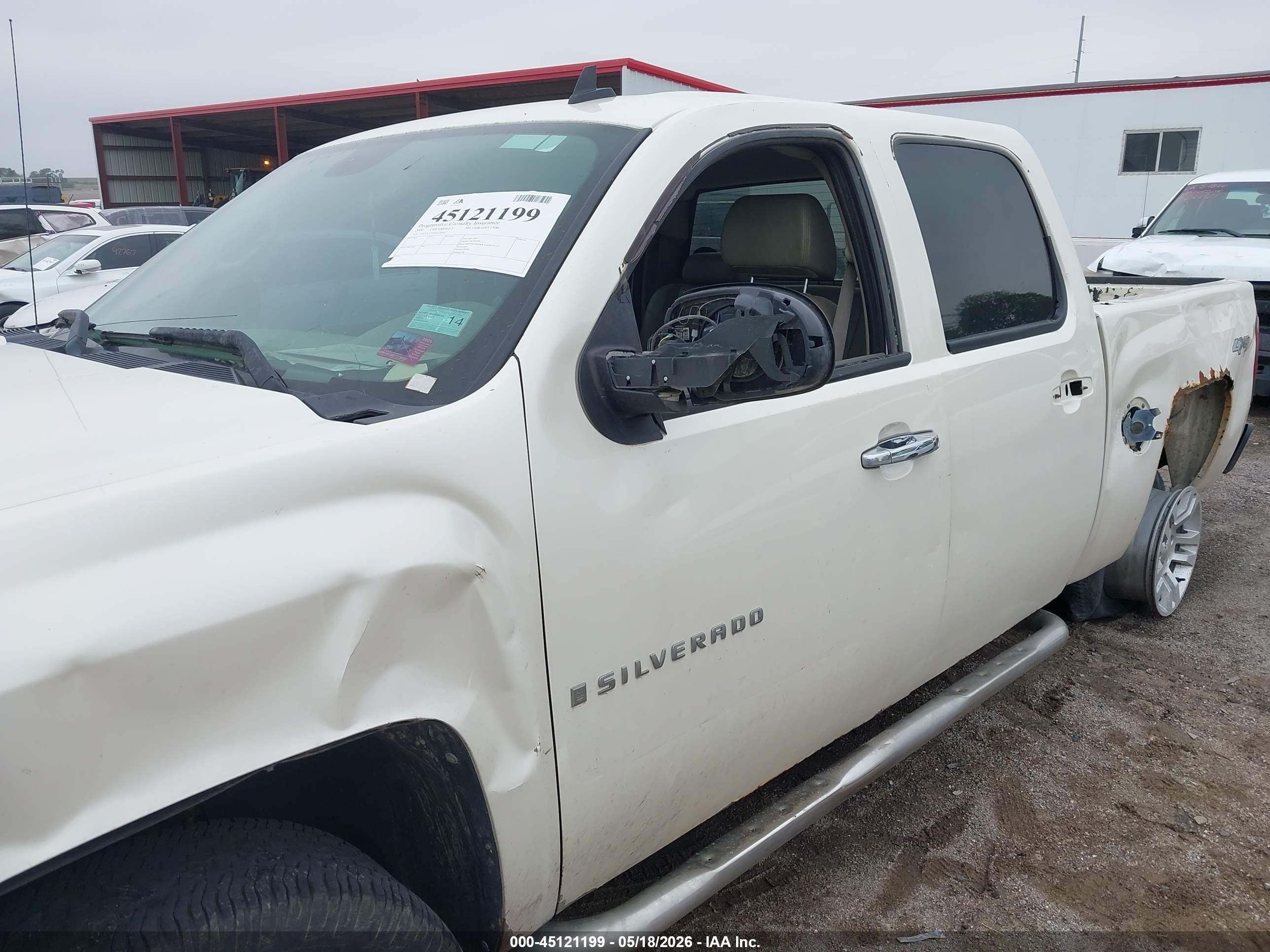 2009 Chevrolet Silverado 1500 Ltz White vin: 3GCEK33389G236847