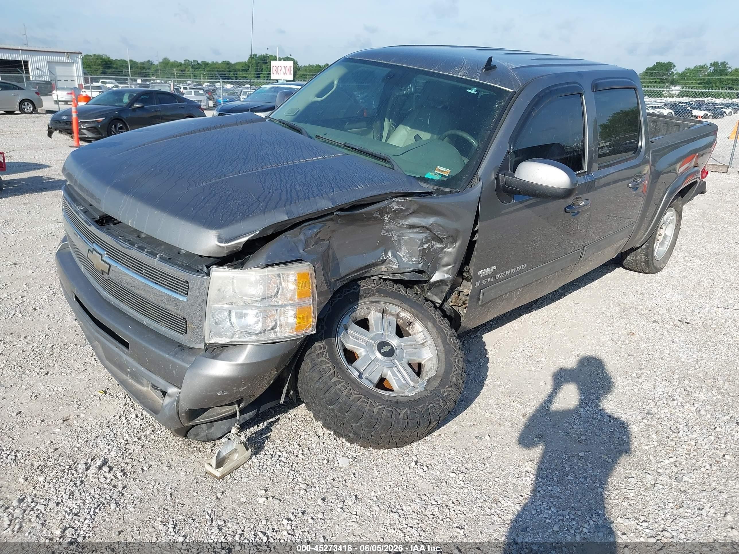 2009 Chevrolet Silverado 1500 Ltz Gray vin: 3GCEK33399G232290