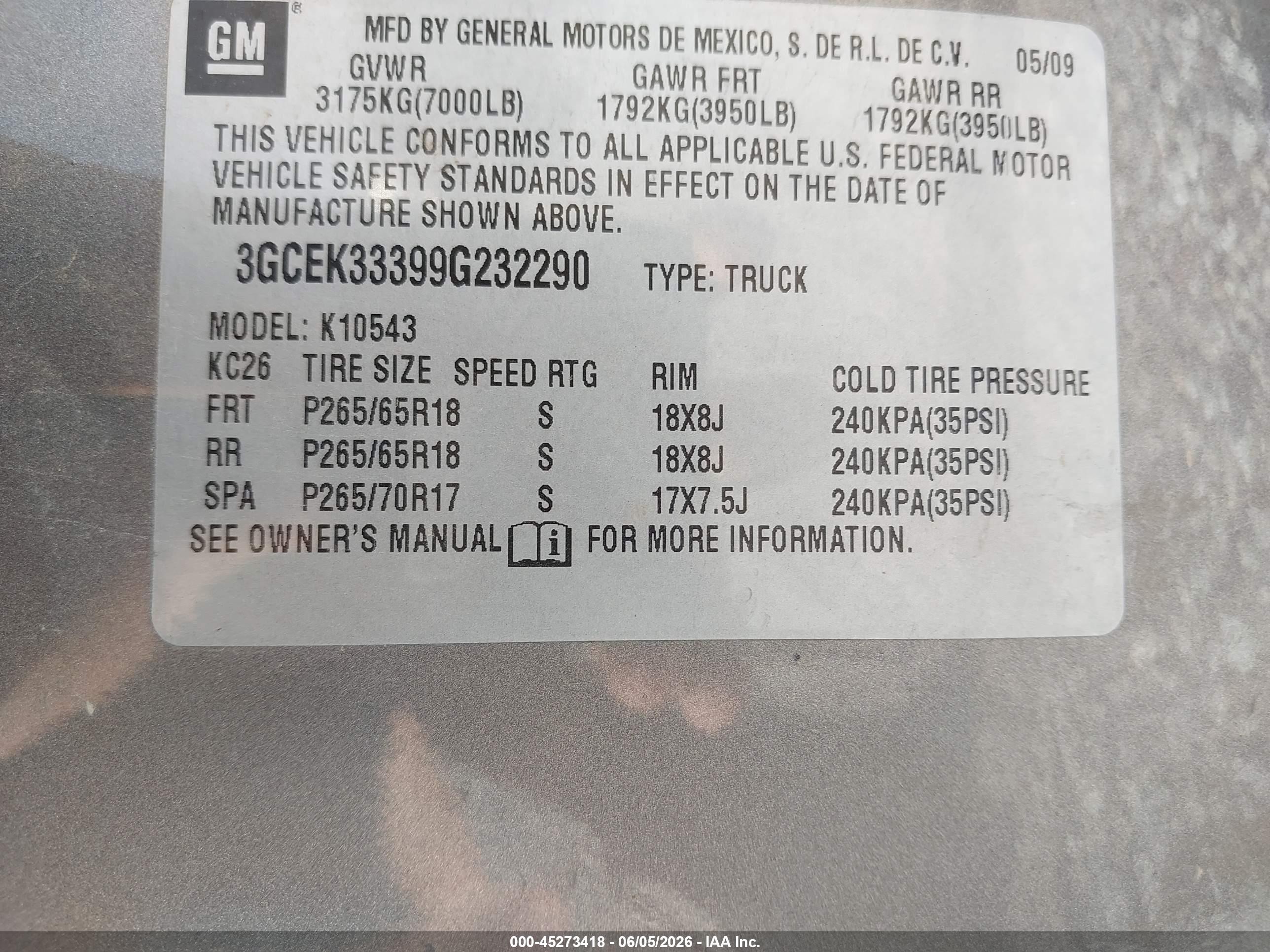 2009 Chevrolet Silverado 1500 Ltz Gray vin: 3GCEK33399G232290