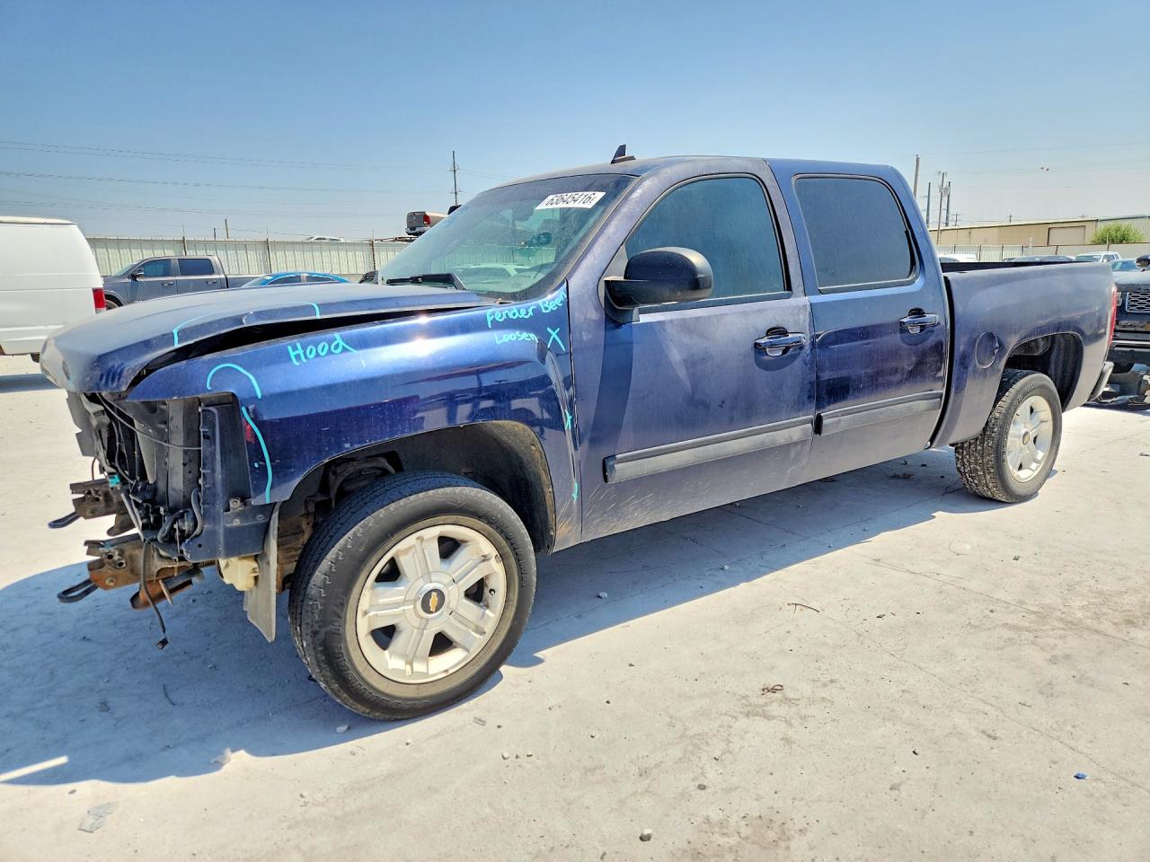 2009 Chevrolet Silverado K1500 Ltz Blue vin: 3GCEK33399G236582