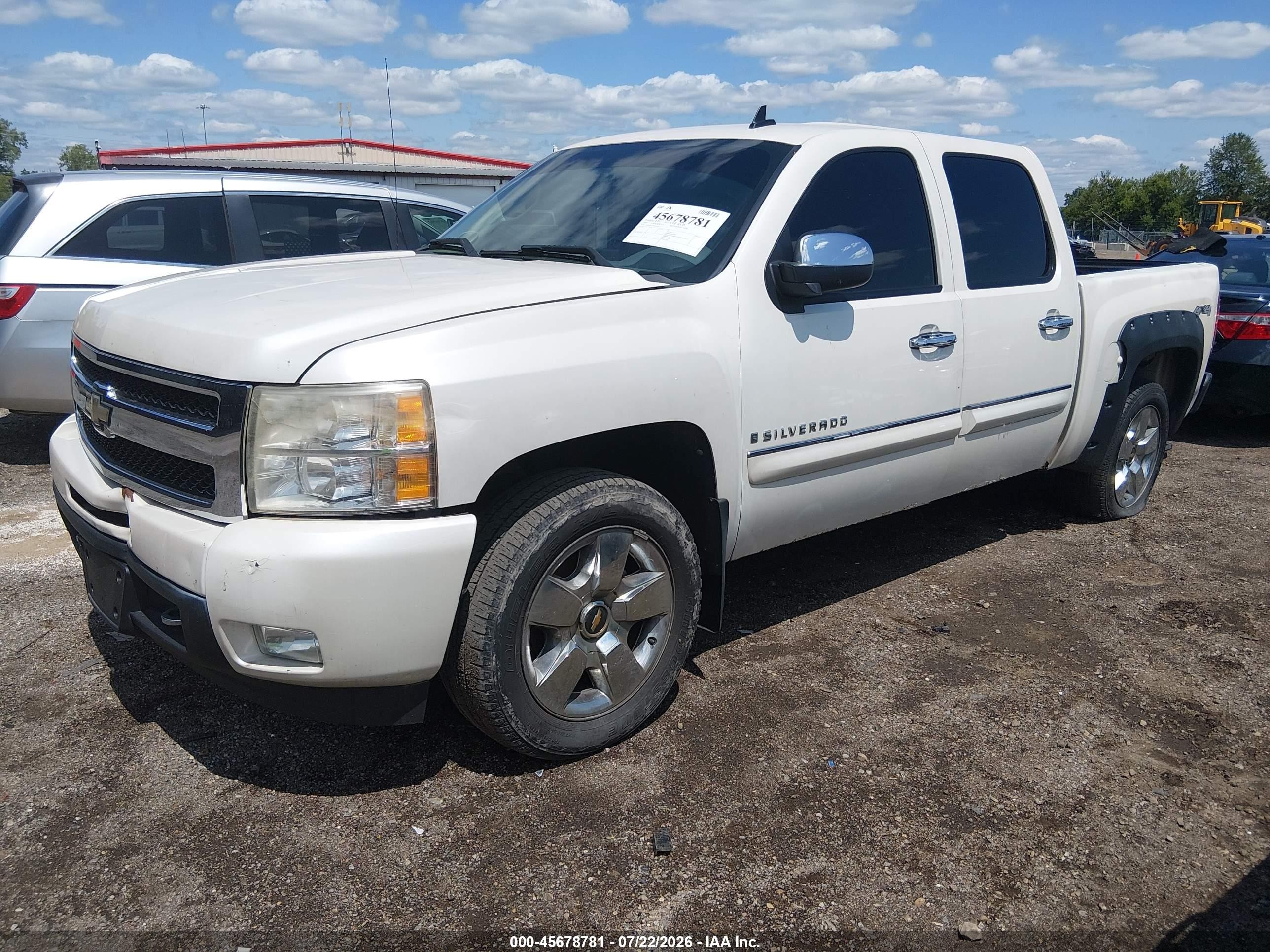 2009 Chevrolet Silverado 1500 Ltz White vin: 3GCEK33399G251311