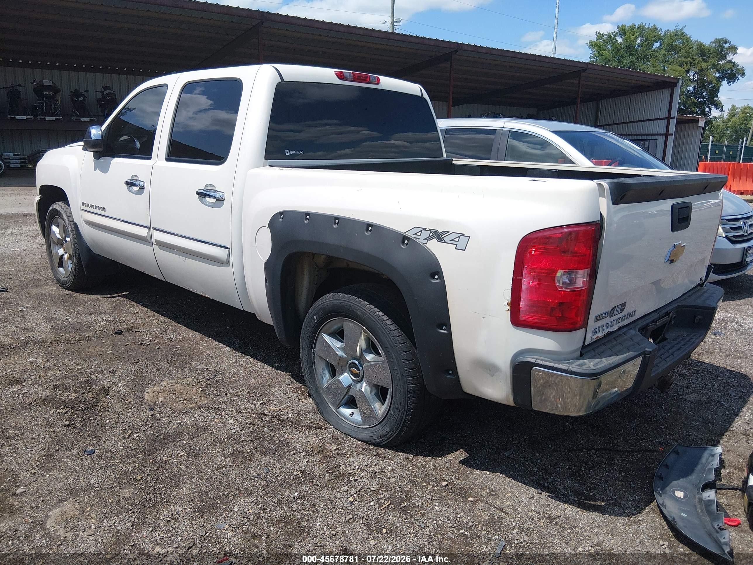 2009 Chevrolet Silverado 1500 Ltz White vin: 3GCEK33399G251311