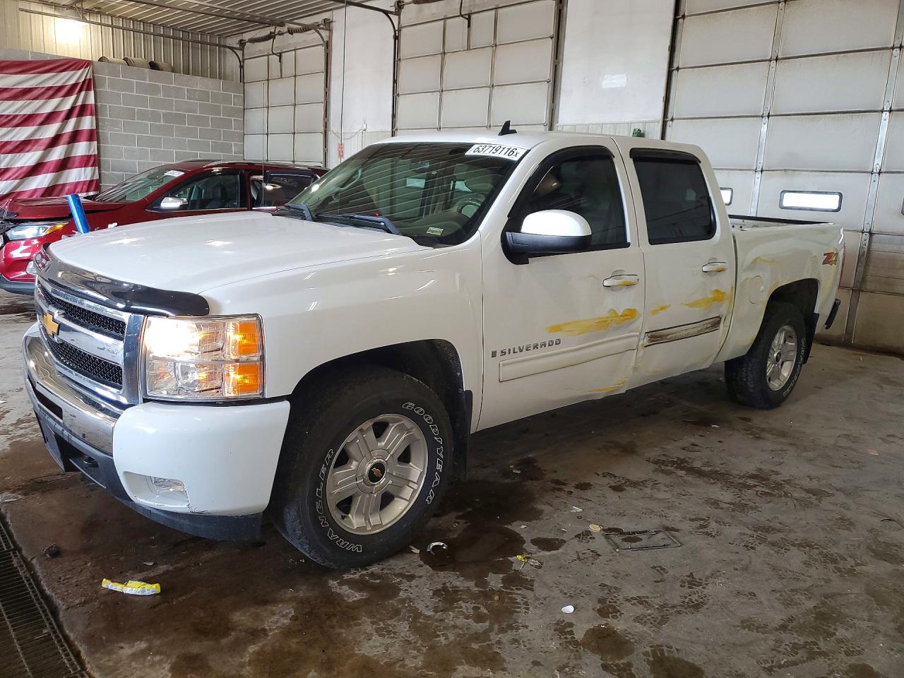 2009 Chevrolet Silverado K1500 Ltz White vin: 3GCEK33M09G125489