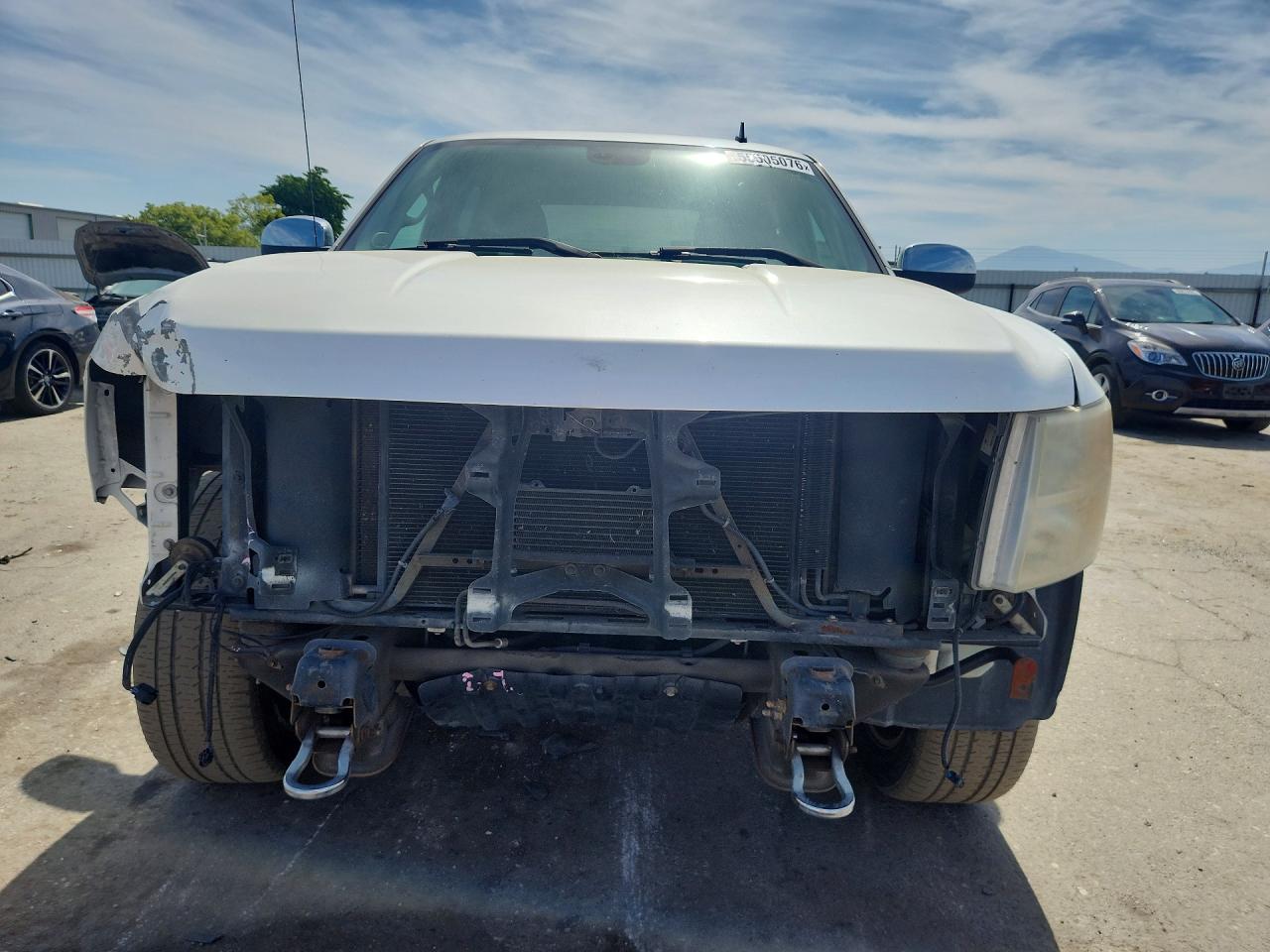 2009 Chevrolet Silverado K1500 Ltz White vin: 3GCEK33M79G238596